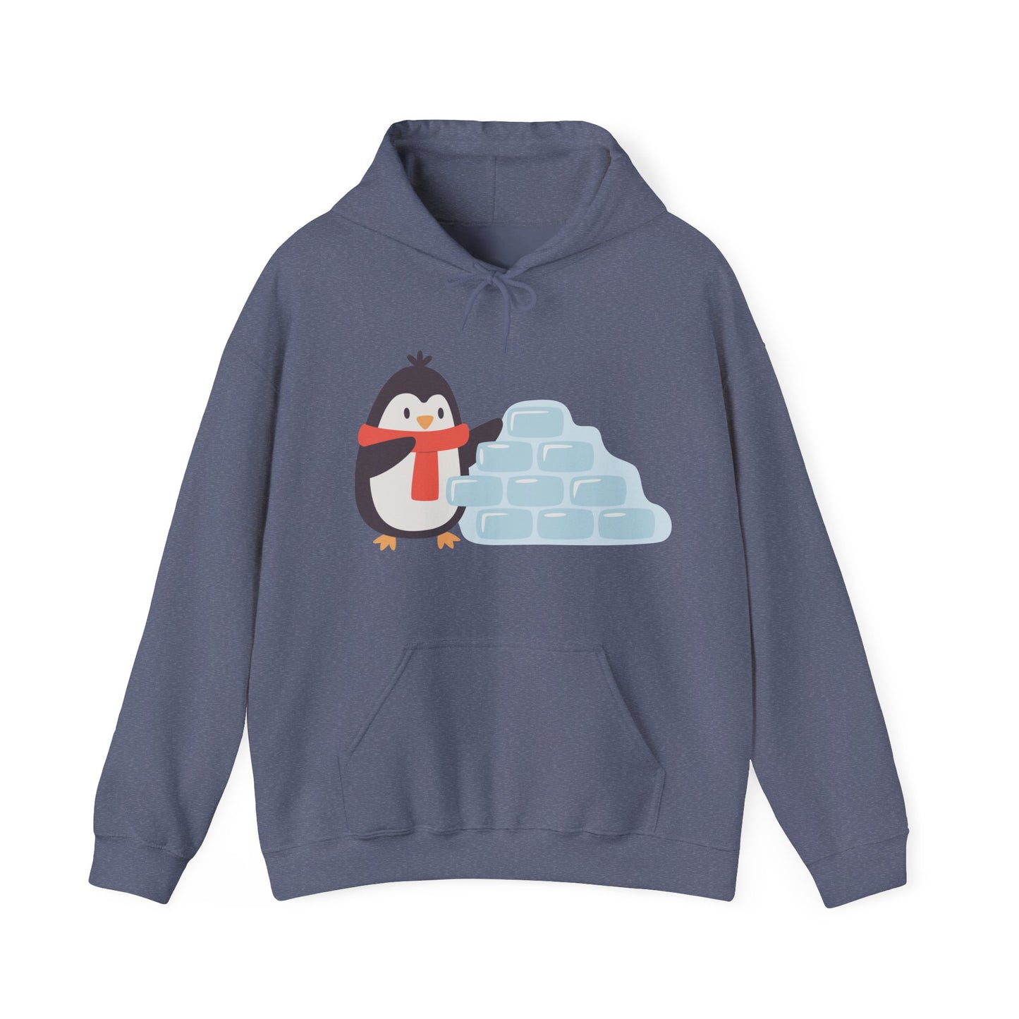 Cozy Penguin Hoodie | Winter Sweatshirt with Cute Holiday Theme | True North