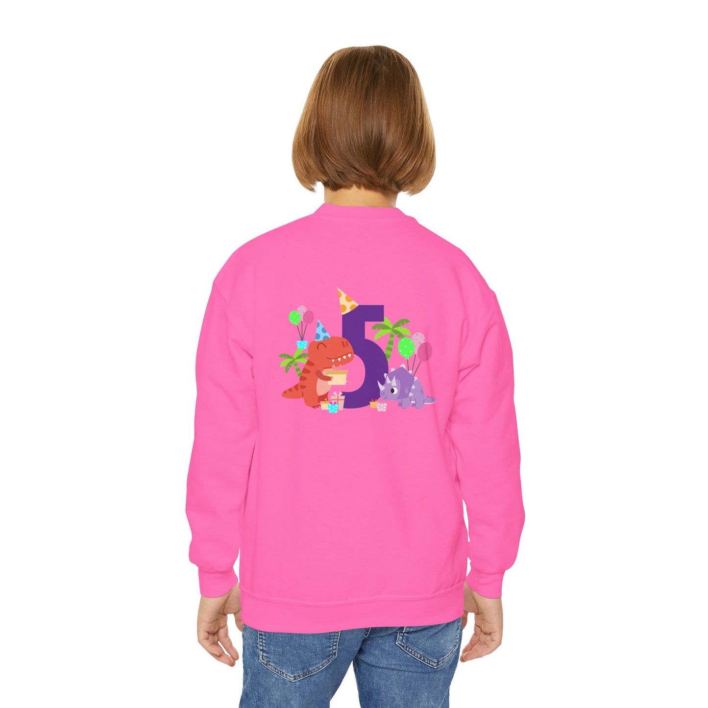 Colorful Fun Numbers and Dinosaurs Sweatshirt| Easygoing Style | True North