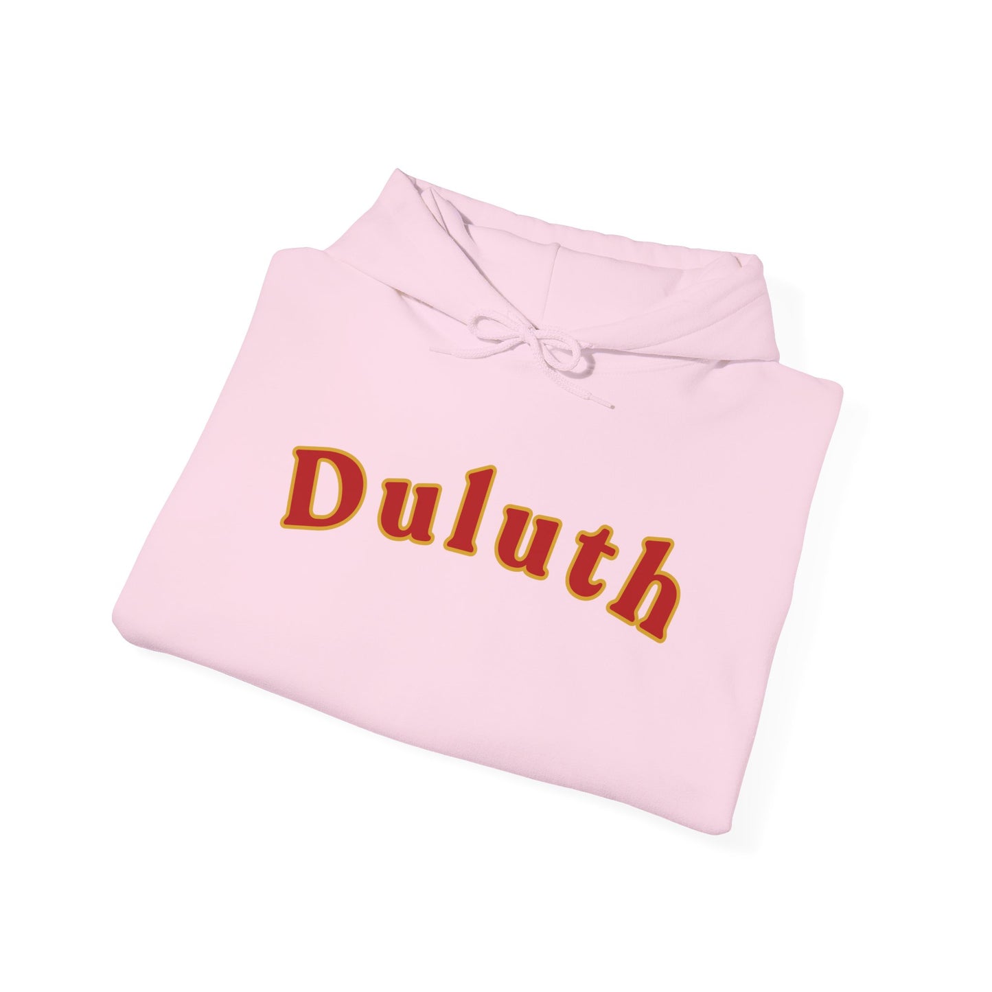 Duluth Retro Arch Hoodie — Vintage College-Style Pullover