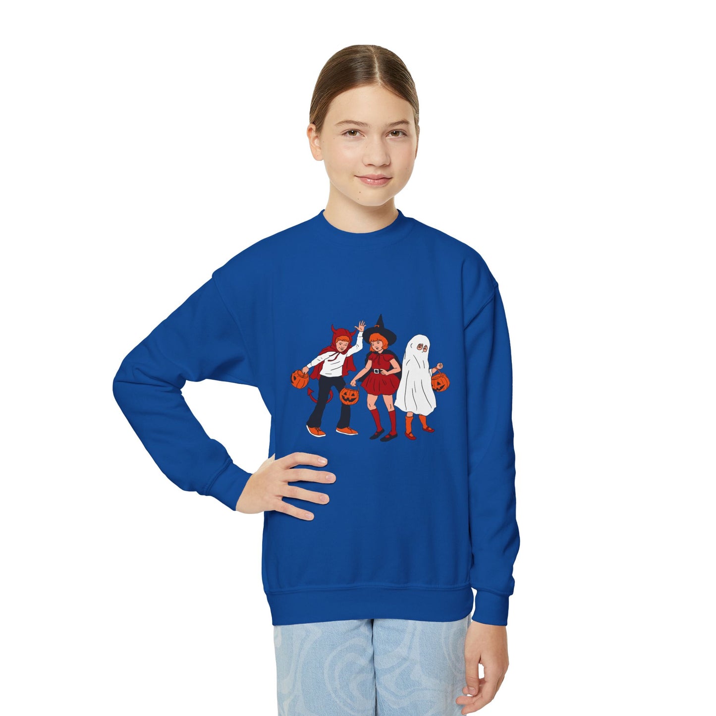 Halloween Kids Crewneck Sweatshirt | Spooky Season Gift | True North