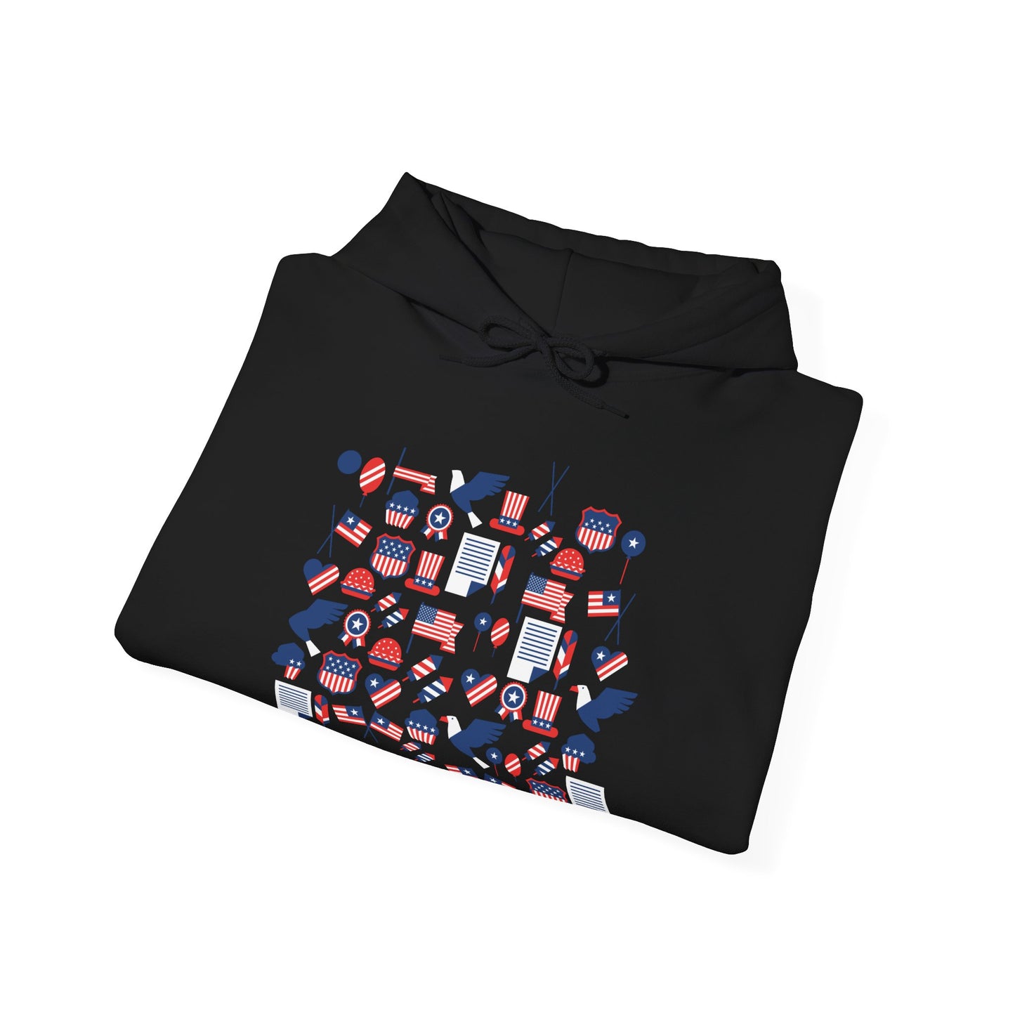 Patriotic Hooded Sweatshirt | USA-Themed Cozy Layer | True North