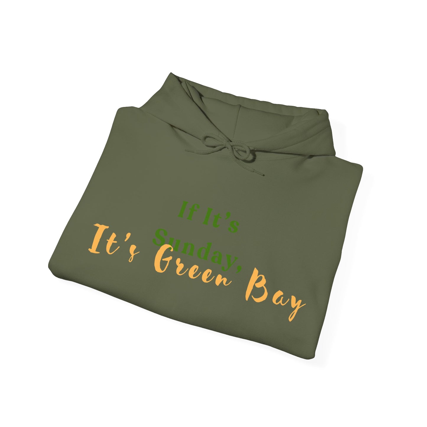 Green Bay Fan Gear Heavy Blend Hooded Sweatshirt | Cozy Sundays | True North