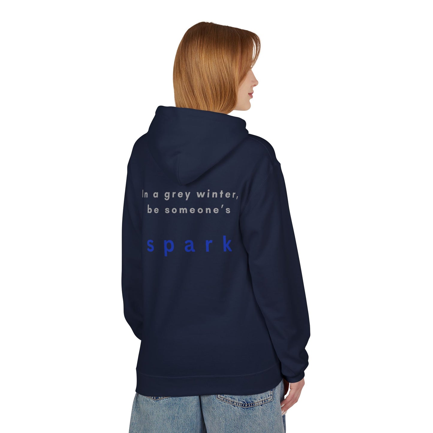 Cozy Nature-Inspired Fleece Hoodie | Inspirational Winter Apparel | True North