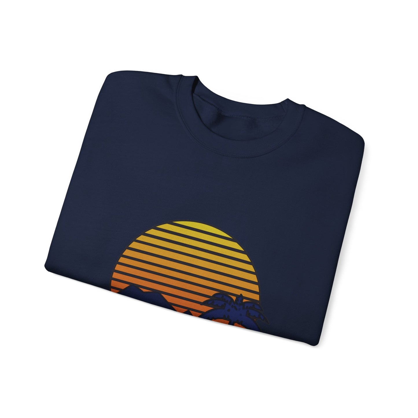 Retro Sunset Adventure Crewneck Sweatshirt | Road Trips | True North