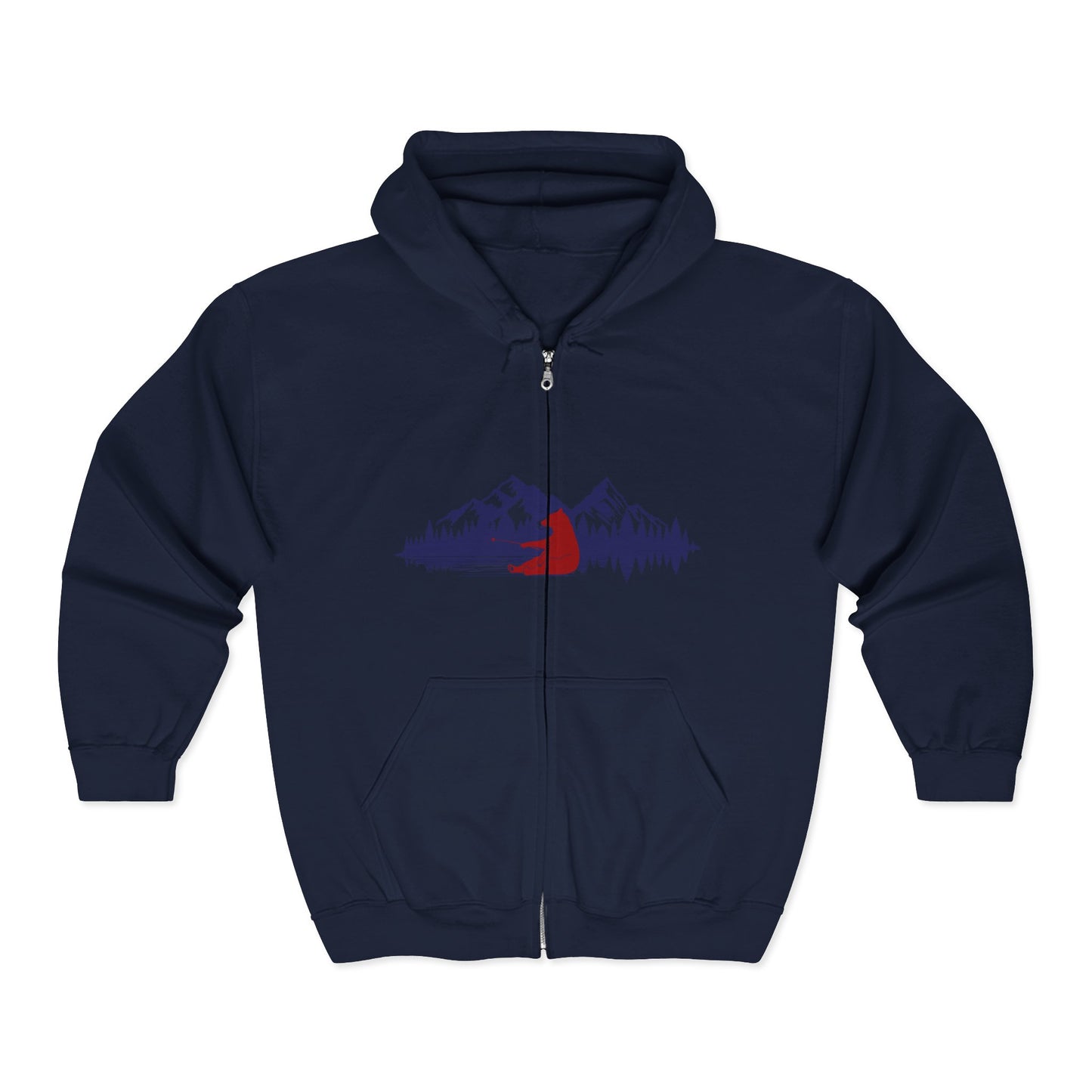 Heavy Blend Full Zip Hooded Sweatshirt | Cozy Layer for Outdoors Adventures | True North