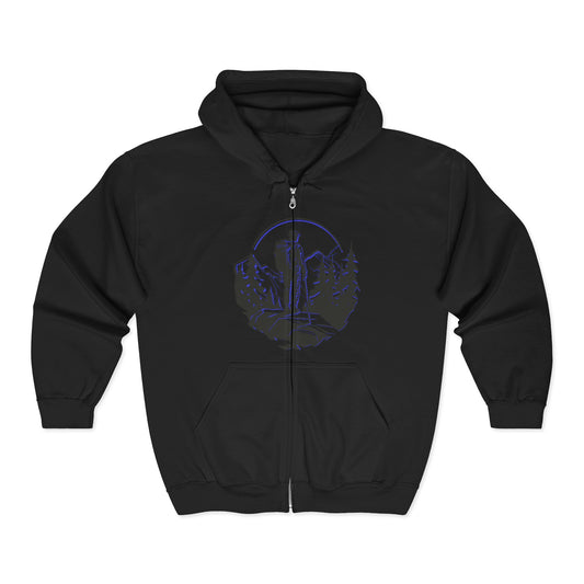 Nature-Inspired Zip Unisex Hoodie | Campers, Hiking, Travel | True North