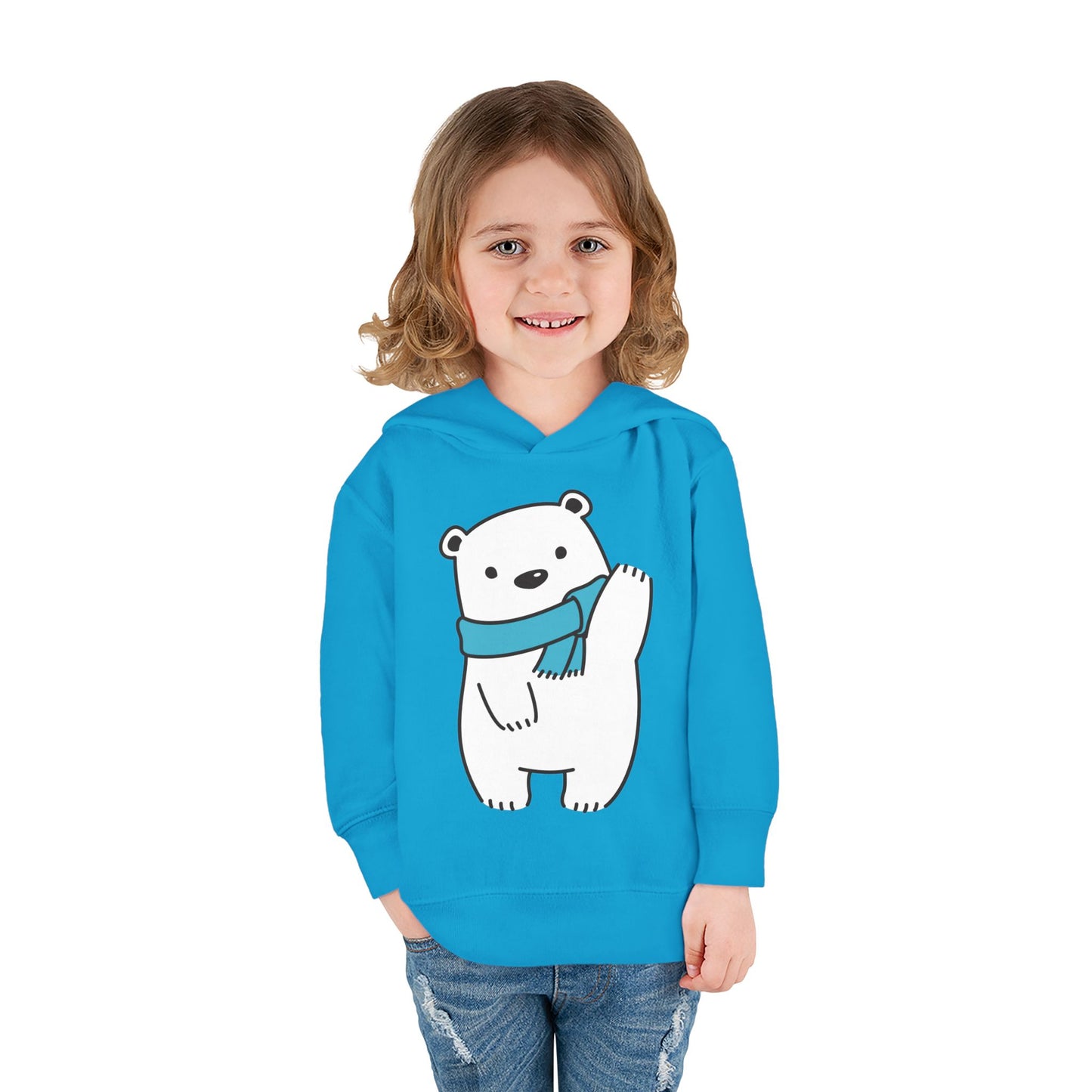 Cute Bear Toddler Hoodie | Fleece Pullover for Kids | True North
