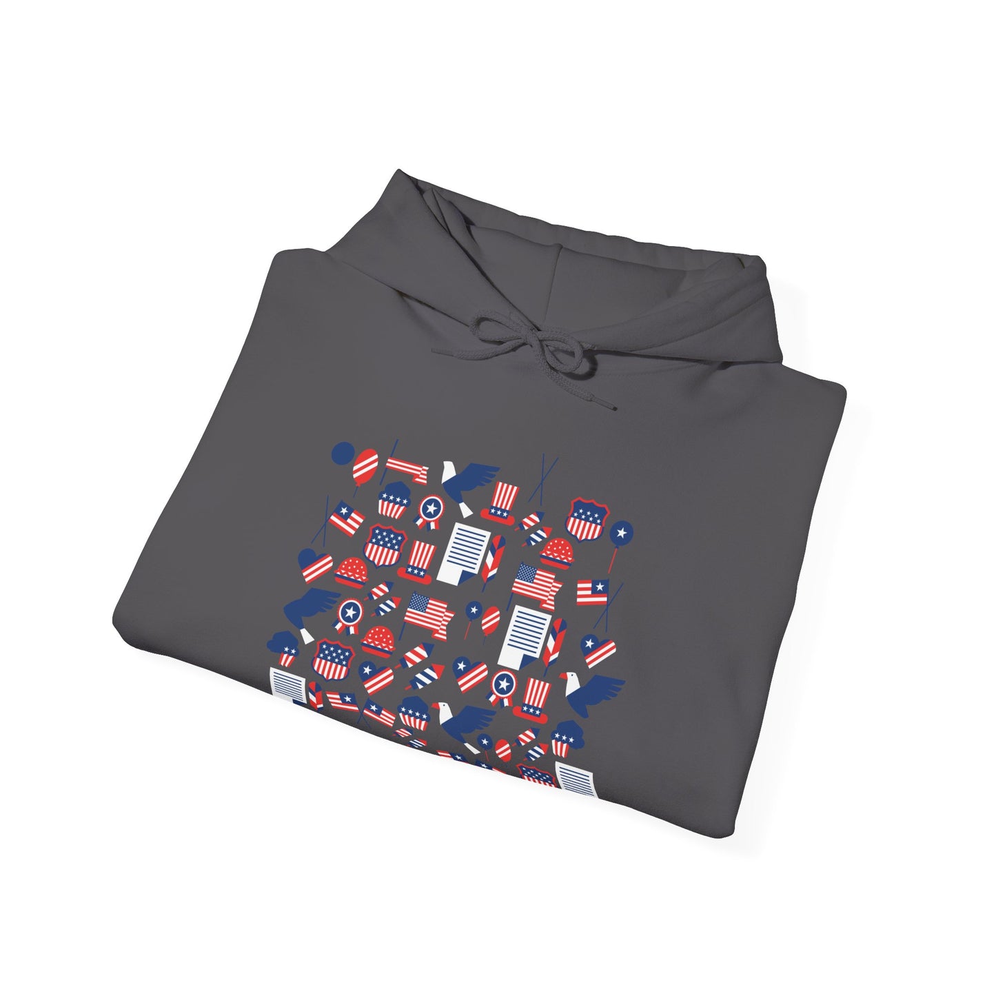 Patriotic Hooded Sweatshirt | USA-Themed Cozy Layer | True North