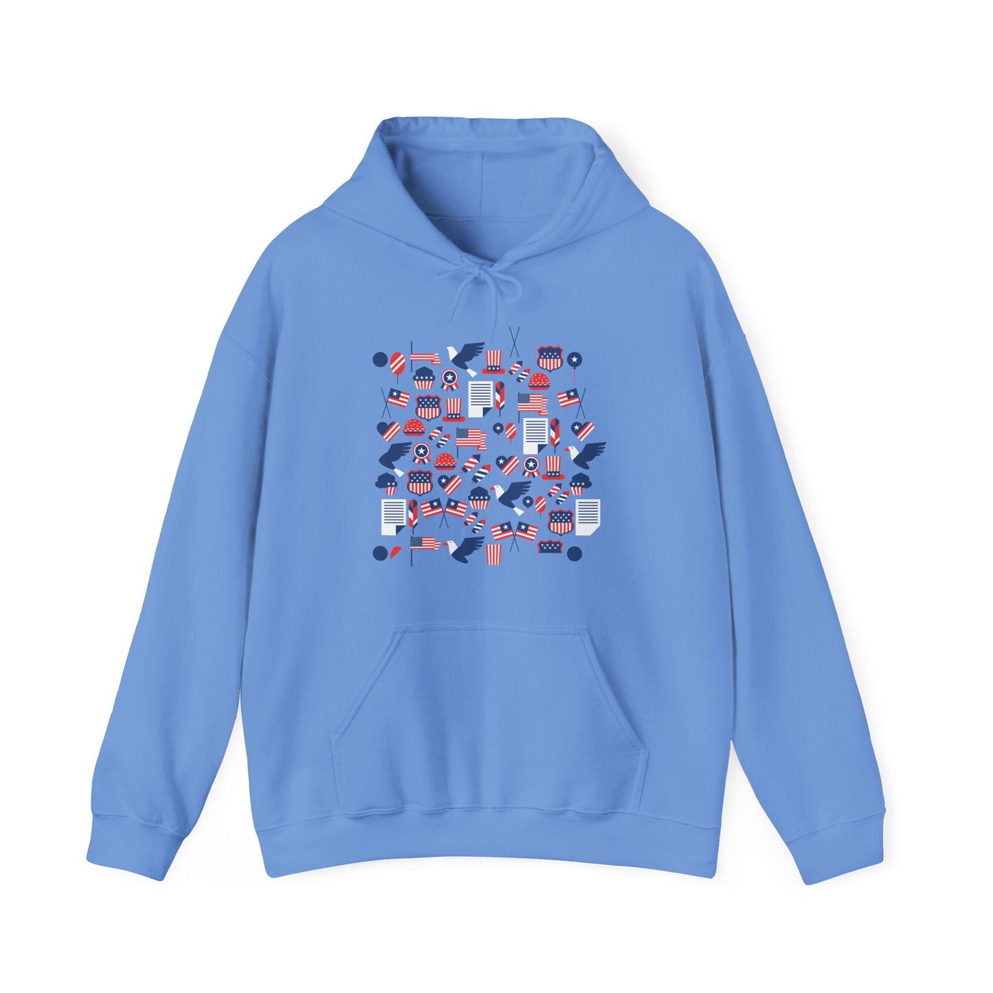 Patriotic Hooded Sweatshirt | USA-Themed Cozy Layer | True North