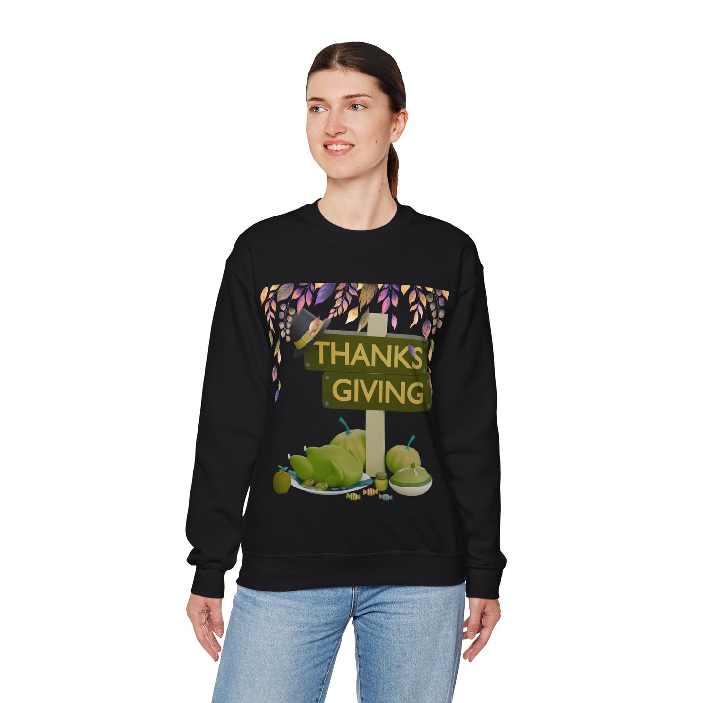 Thanksgiving Vibes Crewneck Sweatshirt | Thanksgiving Sweater | True North