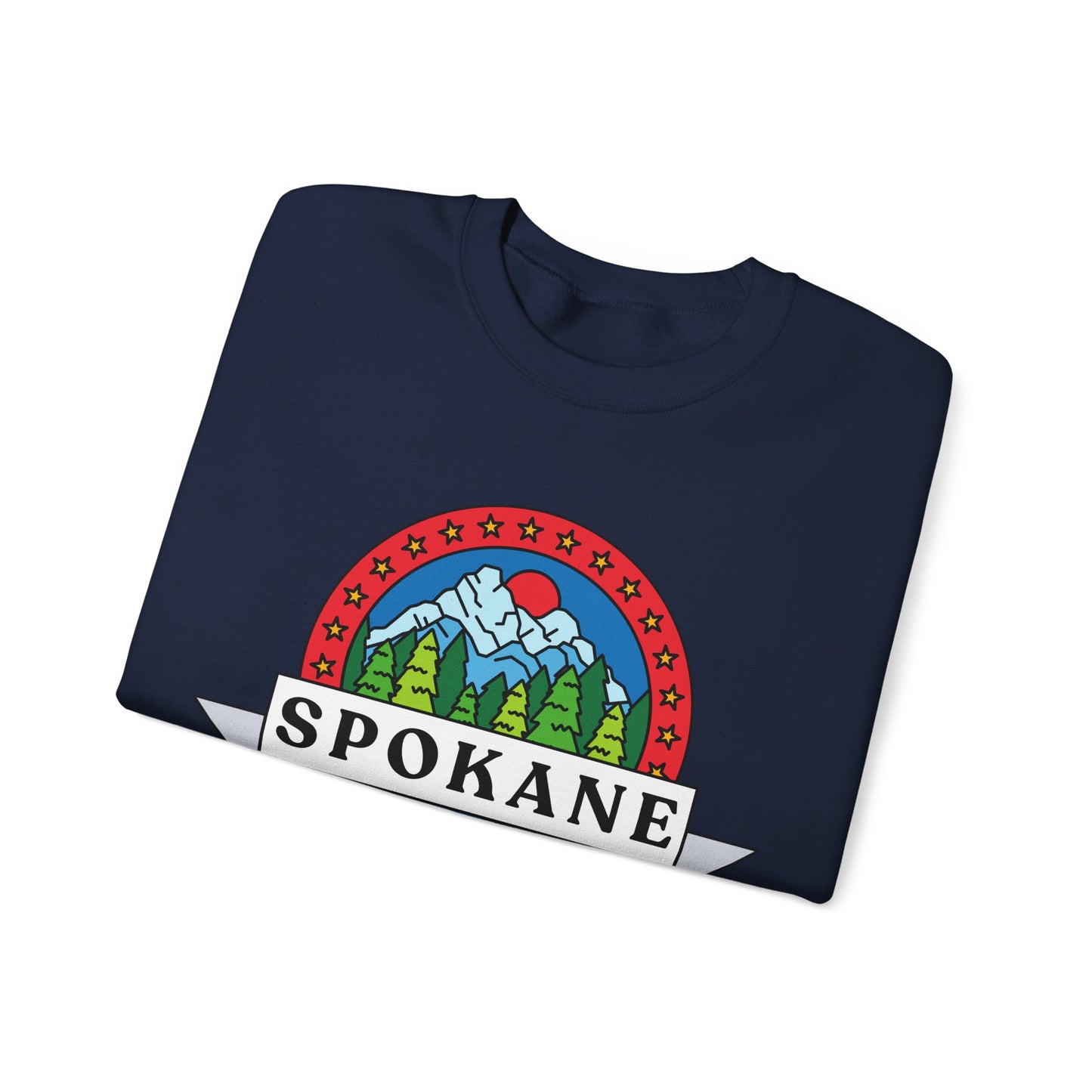 Spokane Mountain Badge Crewneck Sweatshirt