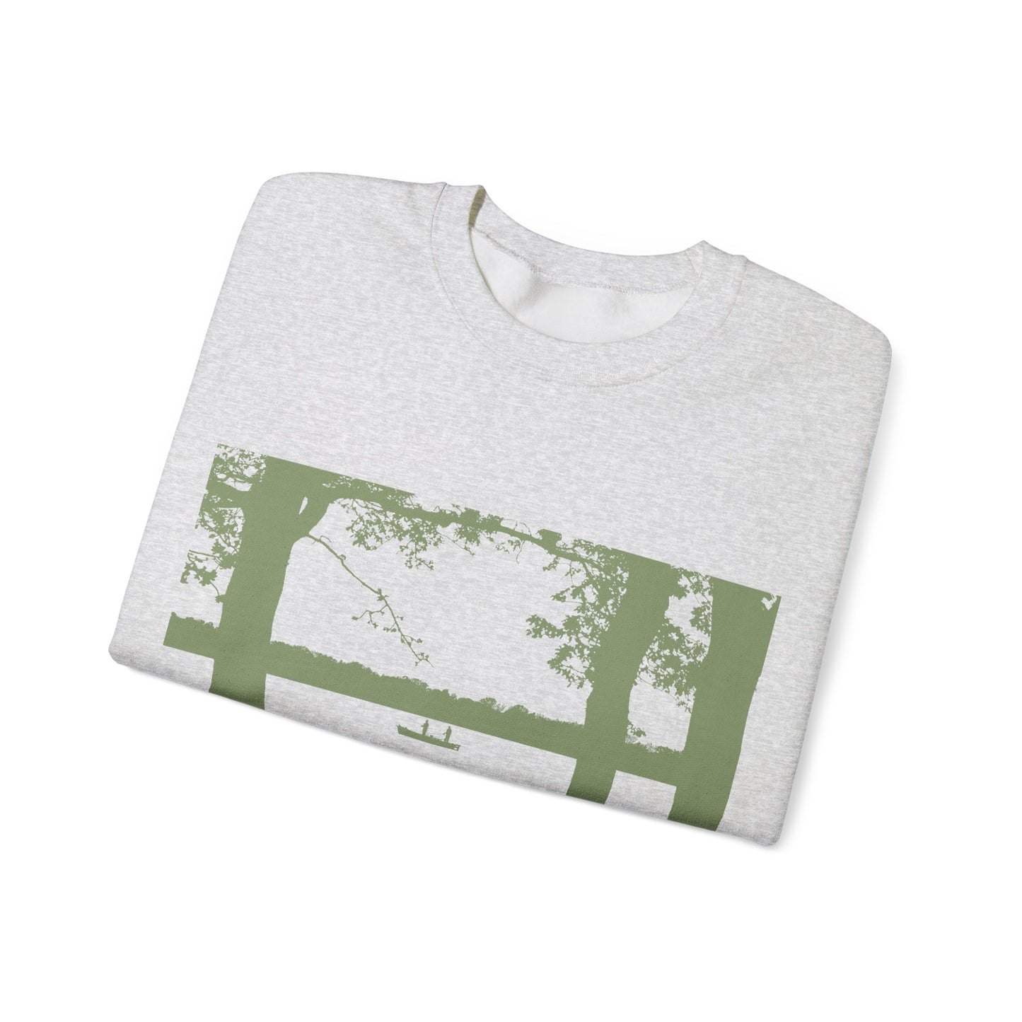 Relaxing River View Crewneck Sweatshirt | Cozy Pullover | True North
