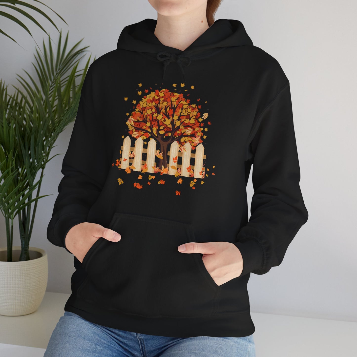 Autumn Tree Hoodie | Thanksgiving Gift, Nature-Inspired Casual Wear | True North