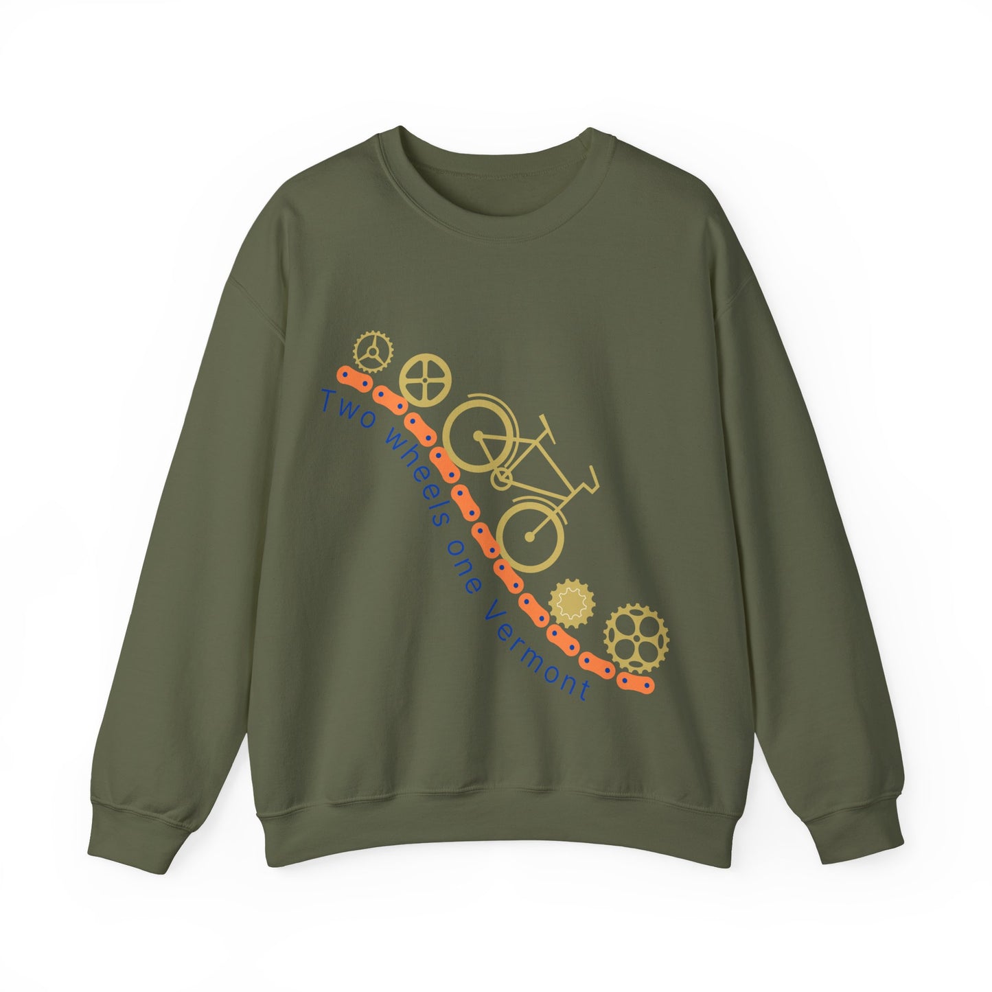 Vermont Bicycle Adventure Sweatshirt | Cozy Cycling Crewneck | True North