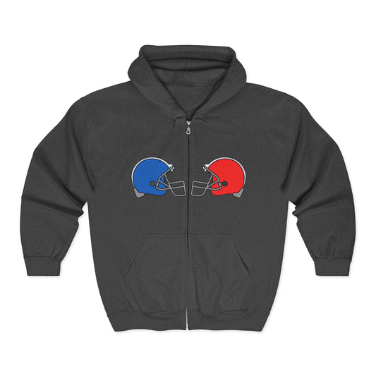 Football Rivalry Full Zip Unisex Hoodie | Cozy Sports Hoodie | True North