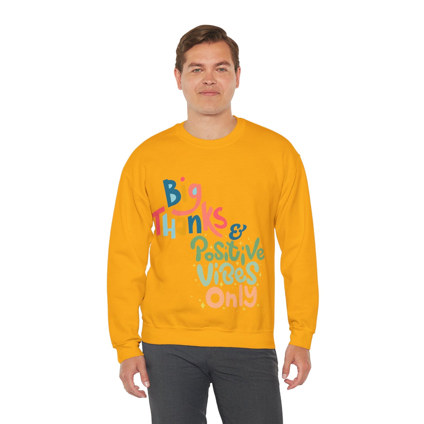 Big Thanks & Positive Vibes Crewneck Sweatshirt | True North