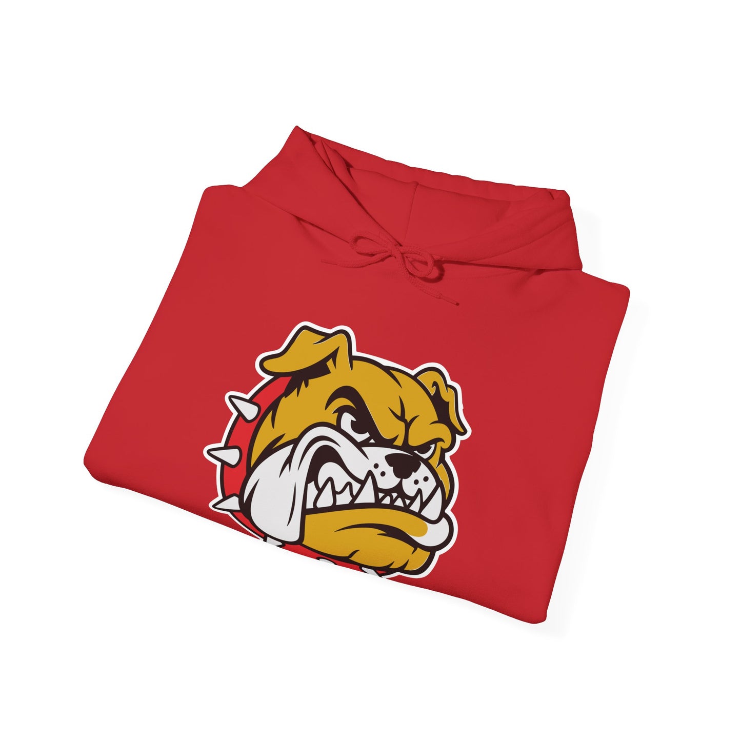 Bulldog Mascot Hoodie — Angry Spiked Collar Graphic Pullover DULUTH