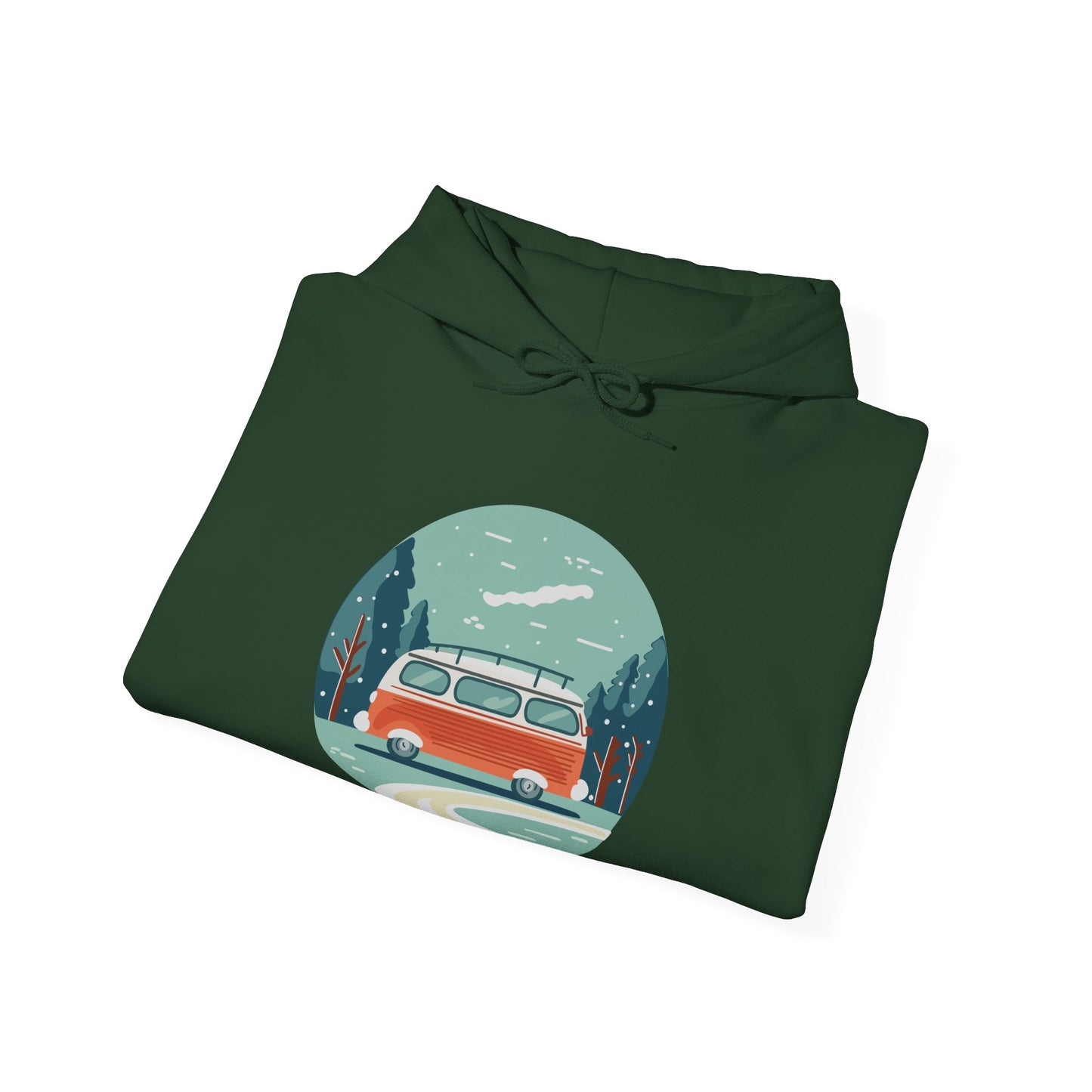 Cozy Retro Van Hoodie | Travel-Inspired, Chill Days | True North