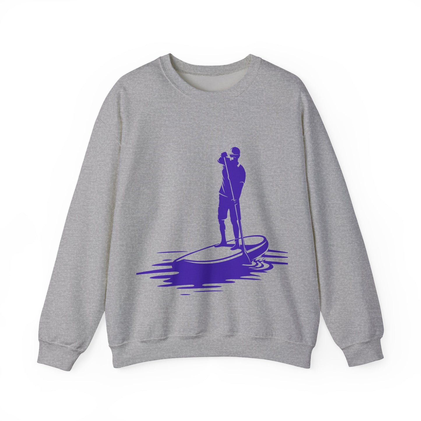 Paddle Boarder Crewneck Sweatshirt | Lightweight Pullover for Water Sports | True North