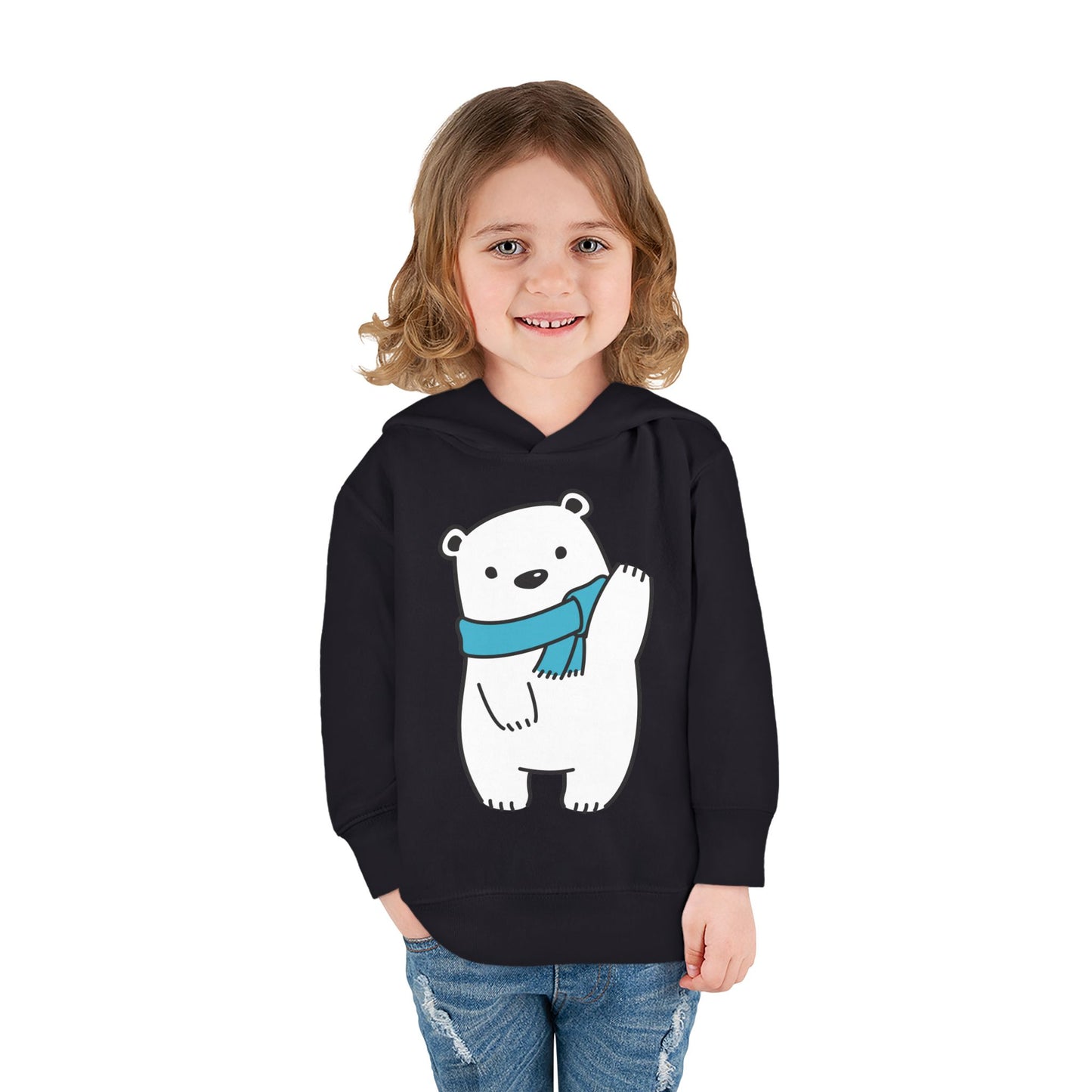 Cute Bear Toddler Hoodie | Fleece Pullover for Kids | True North