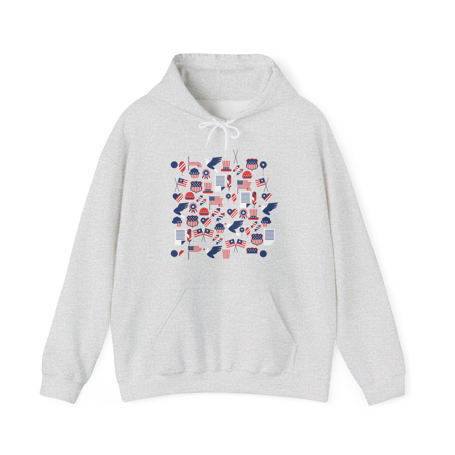 Patriotic Hooded Sweatshirt | USA-Themed Cozy Layer | True North