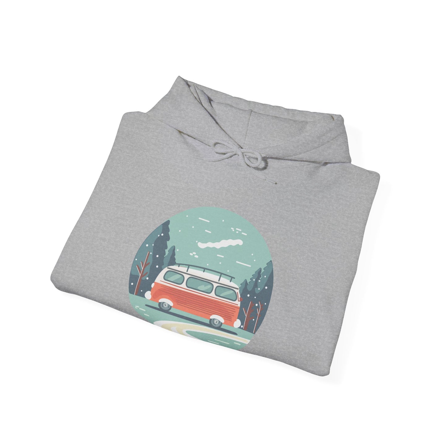 Cozy Retro Van Hoodie | Travel-Inspired, Chill Days | True North