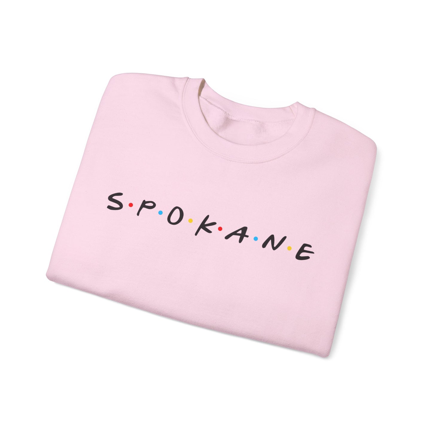 Spokane Crewneck Sweatshirt — Minimal City Name Pullover