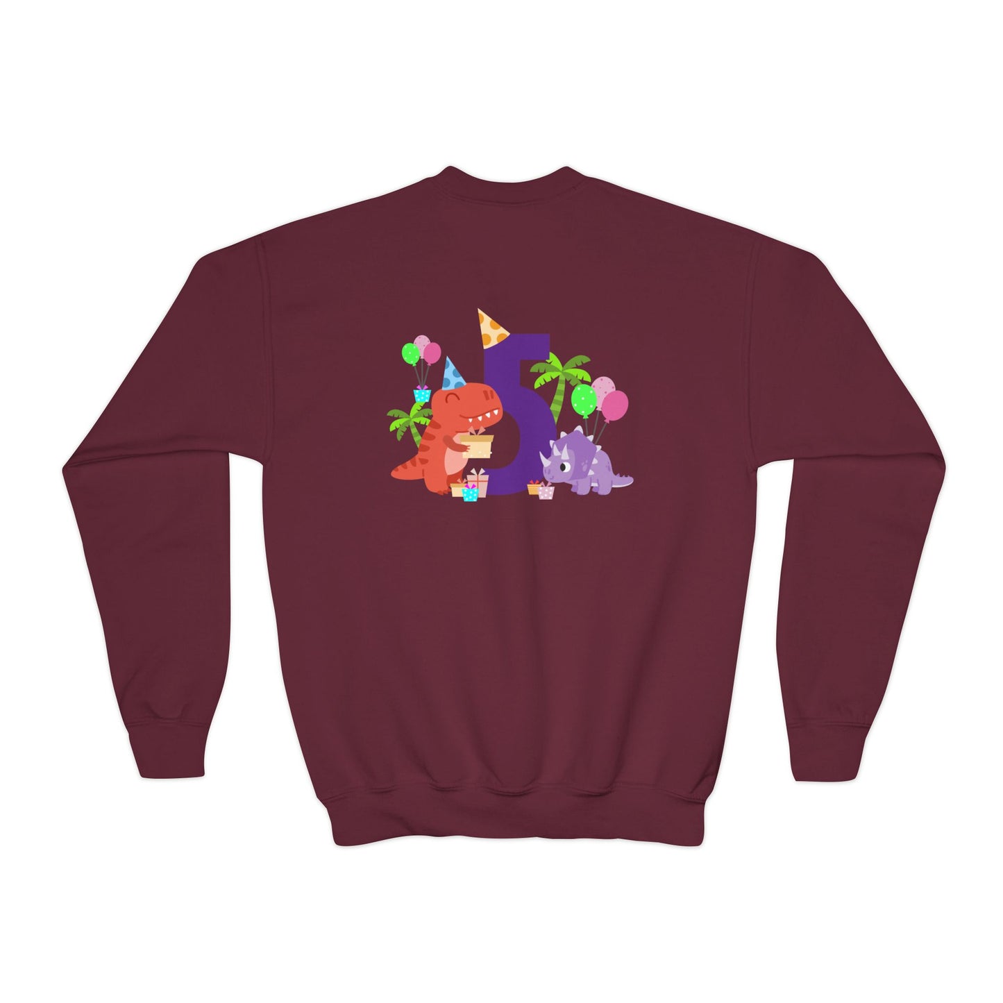 Colorful Fun Numbers and Dinosaurs Sweatshirt| Easygoing Style | True North