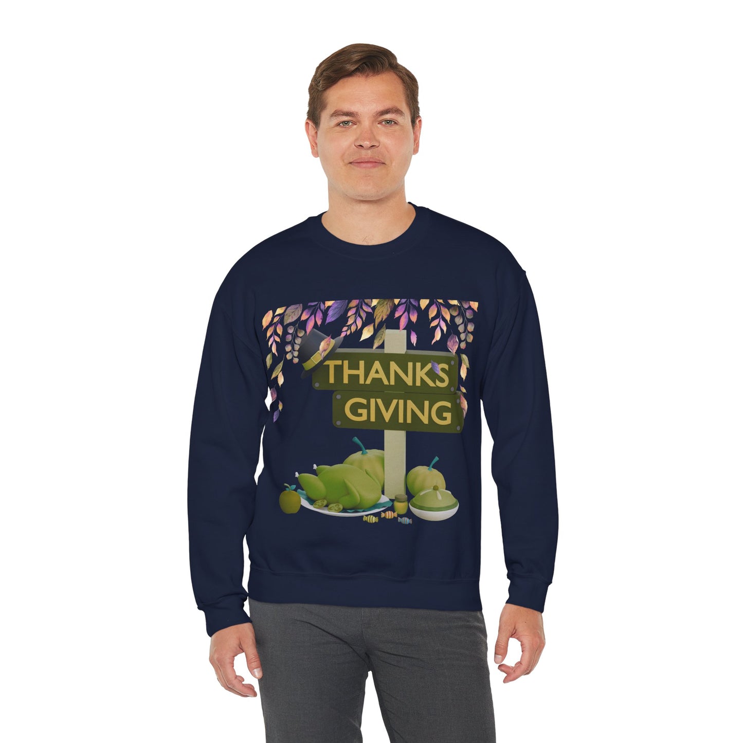 Thanksgiving Vibes Crewneck Sweatshirt | Thanksgiving Sweater | True North