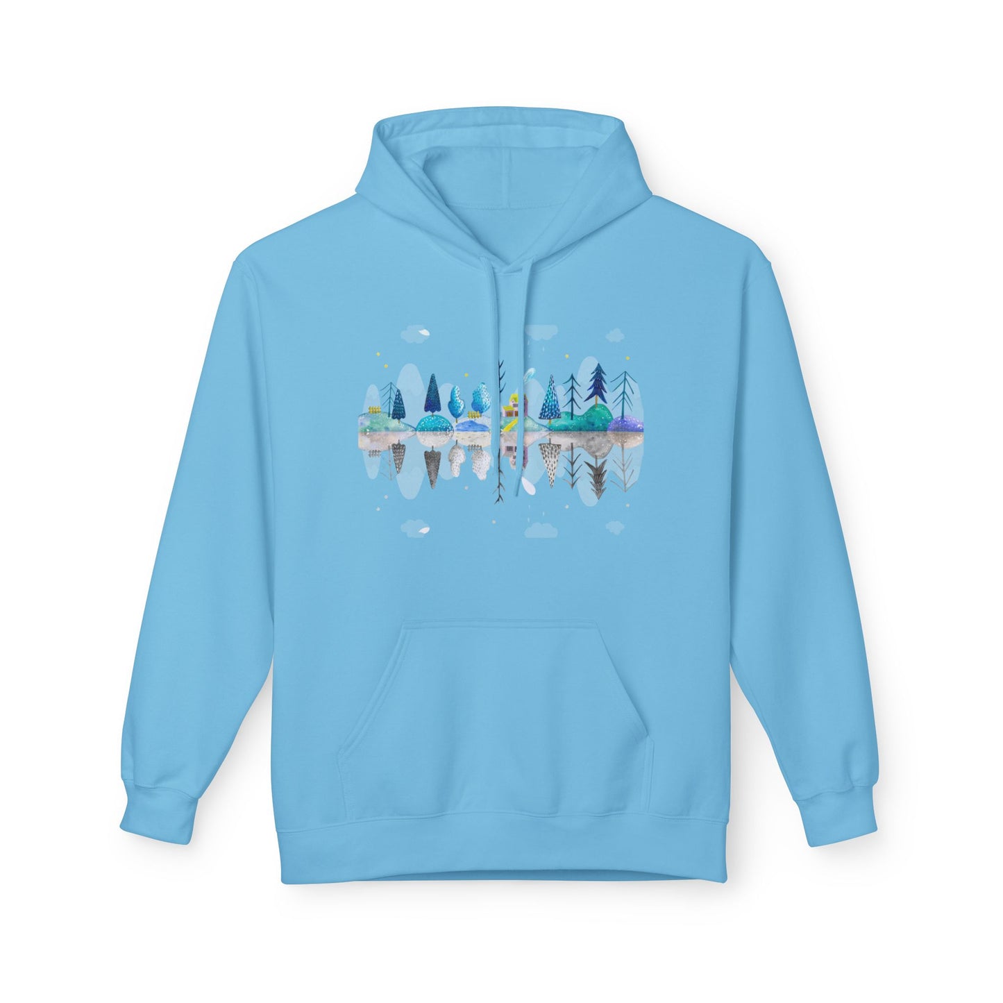Cozy Nature-Inspired Fleece Hoodie | Inspirational Winter Apparel | True North