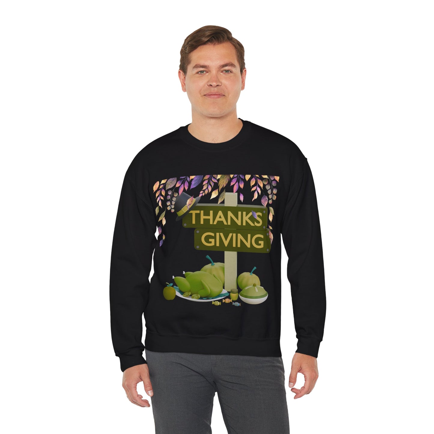 Thanksgiving Vibes Crewneck Sweatshirt | Thanksgiving Sweater | True North