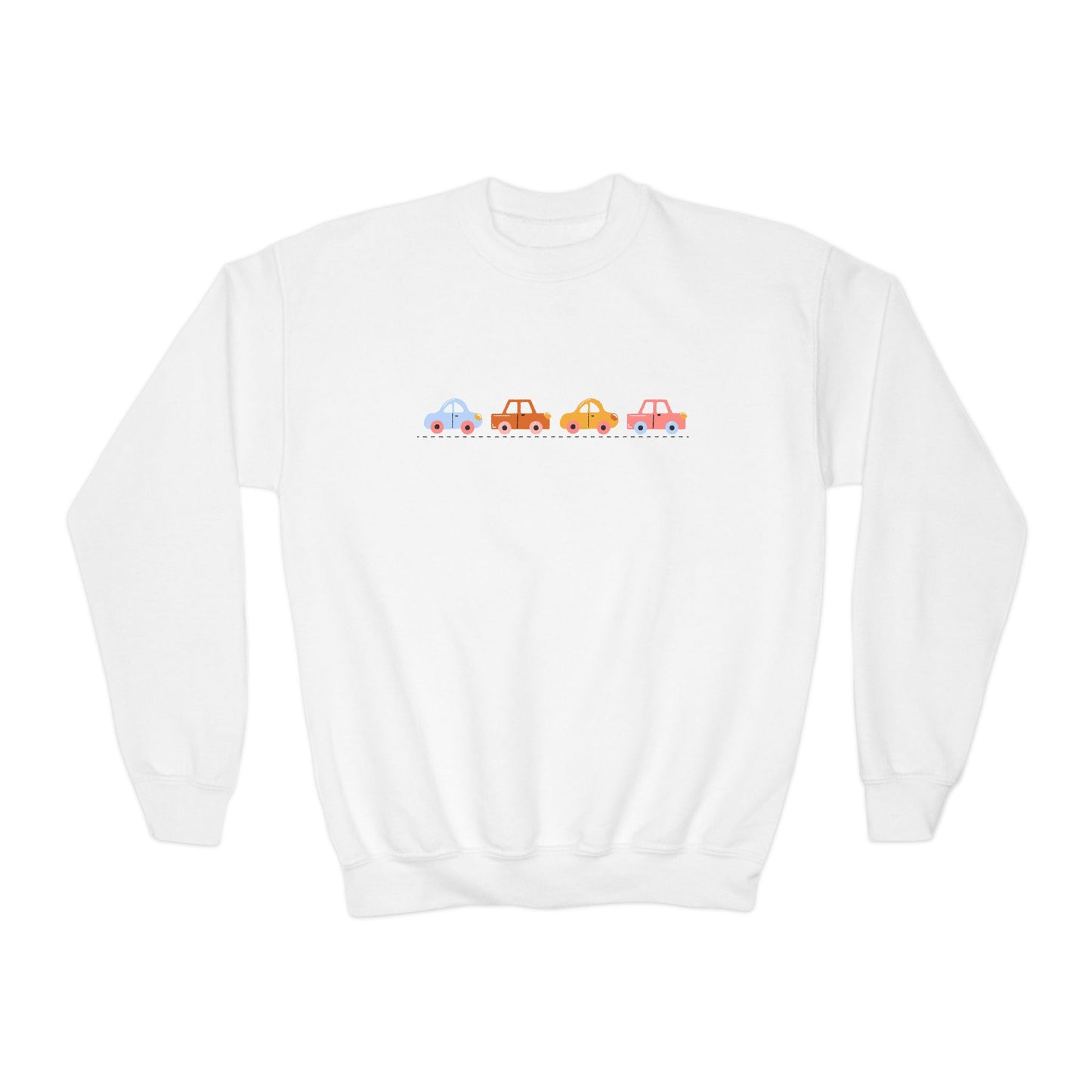 Cute Cars and Bear Youth Sweatshirt | Fun Pullover | True North
