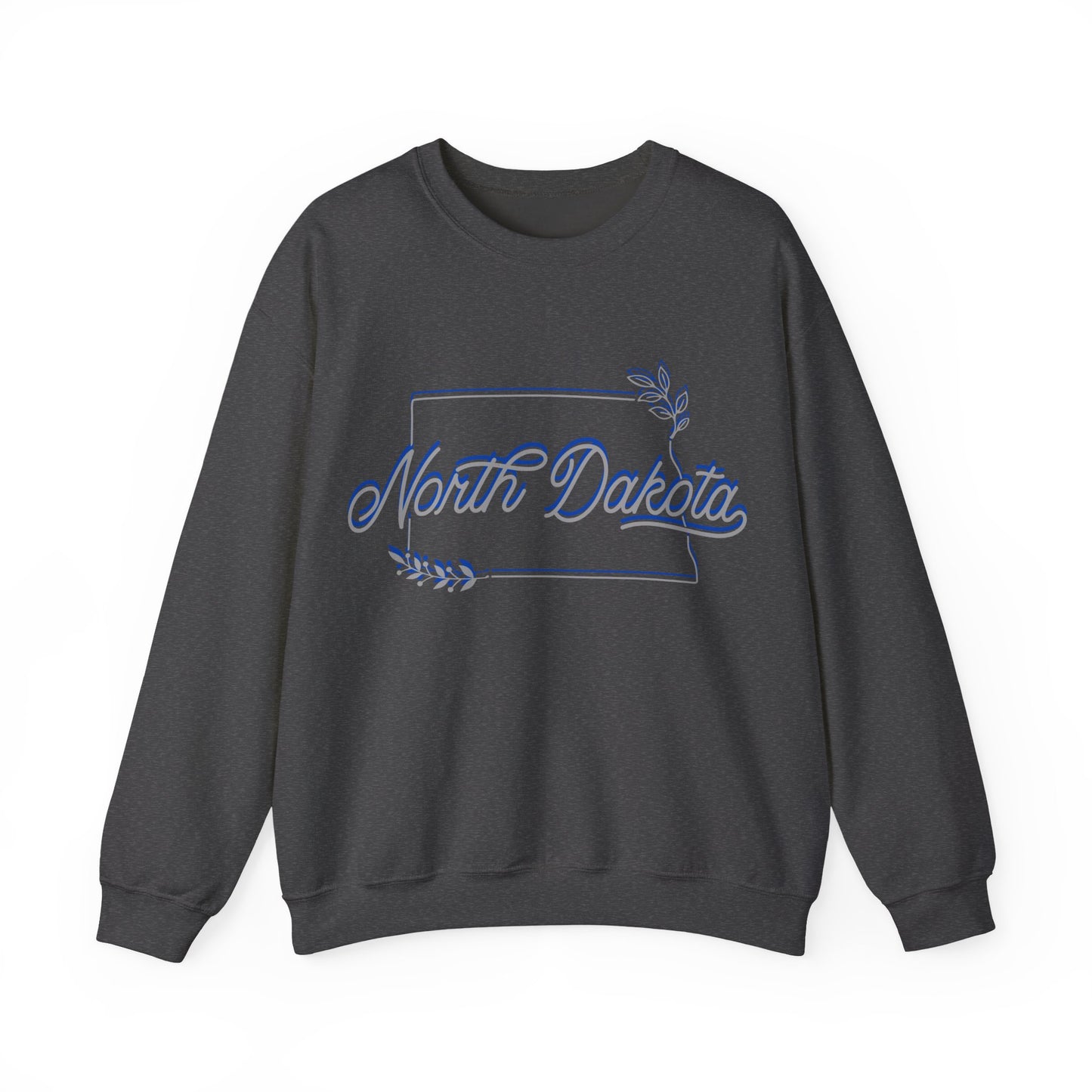 North Dakota Floral Crewneck Sweatshirt | State Pride Clothing | True North