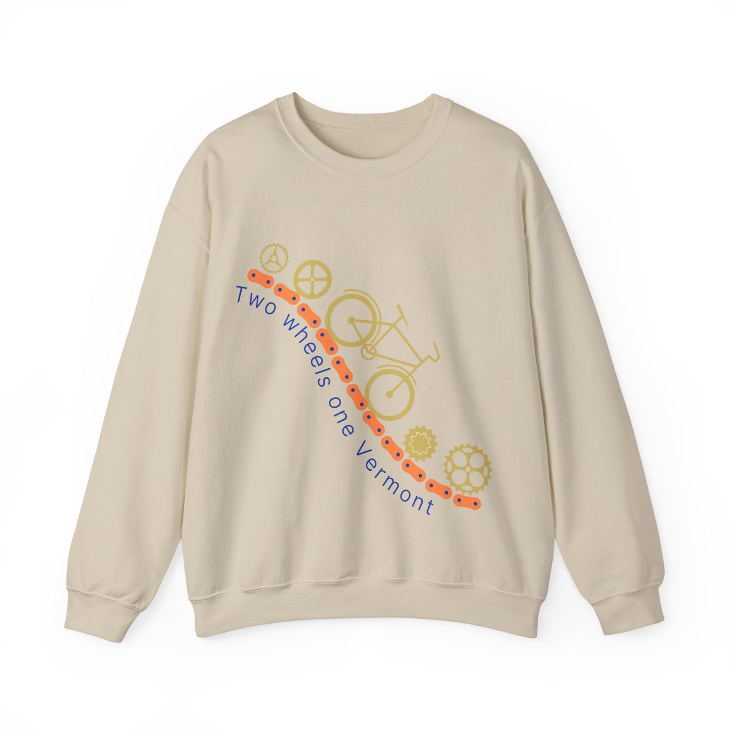 Vermont Bicycle Adventure Sweatshirt | Cozy Cycling Crewneck | True North