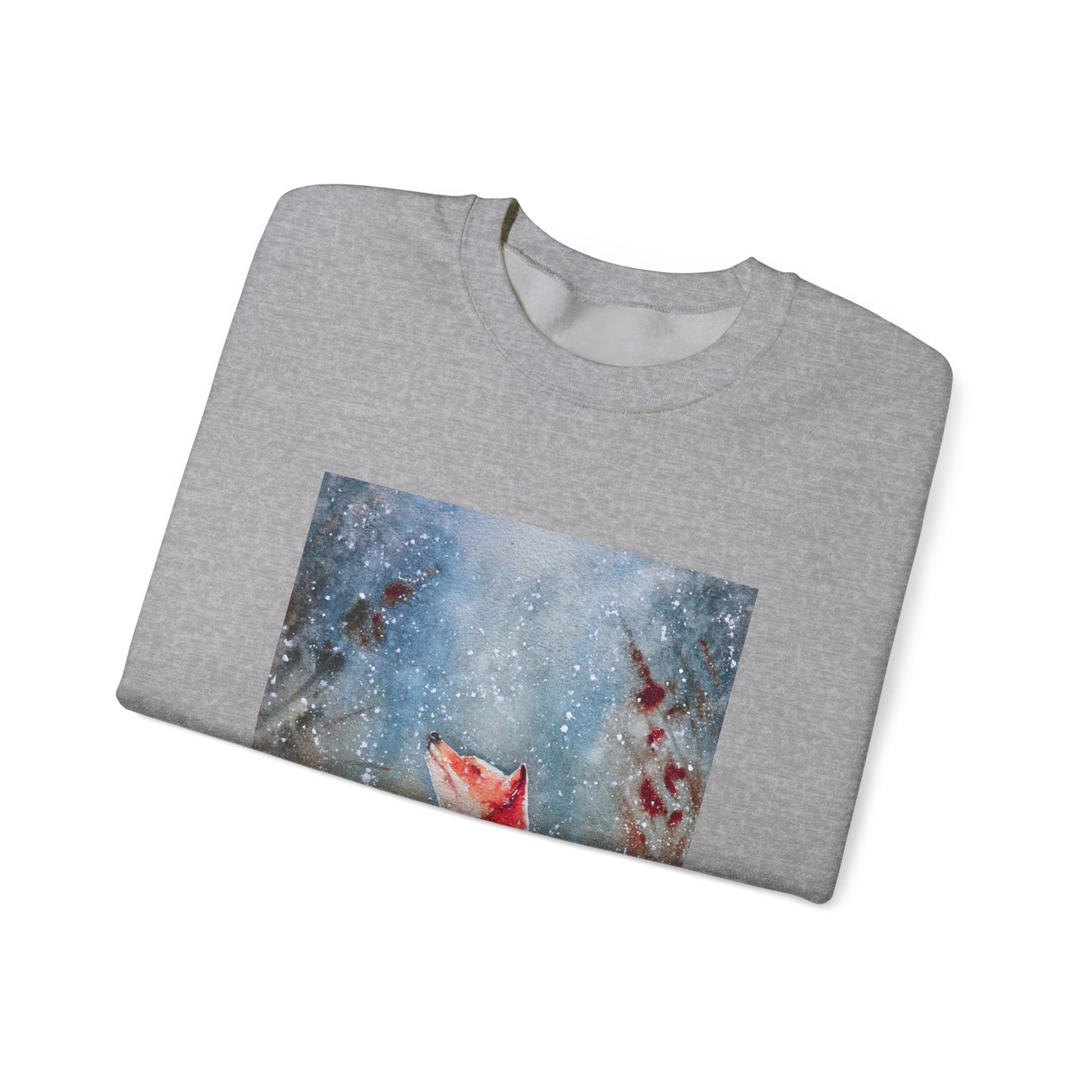 Winter Wonderland Fox Crewneck Sweatshirt | Holiday Pullover for Nature Enthusiasts | True North