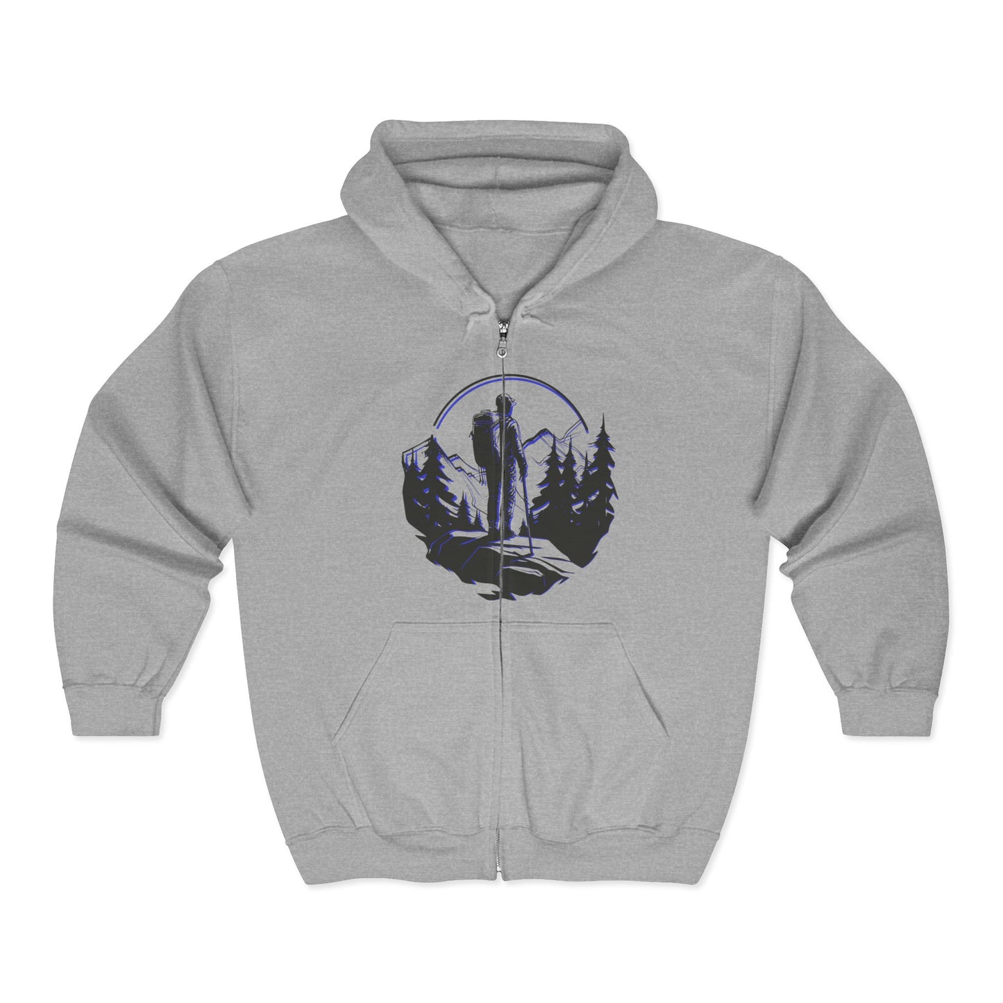 Nature-Inspired Zip Hoodie | Campers, Hiking, Travel, and Nature Lovers | True North