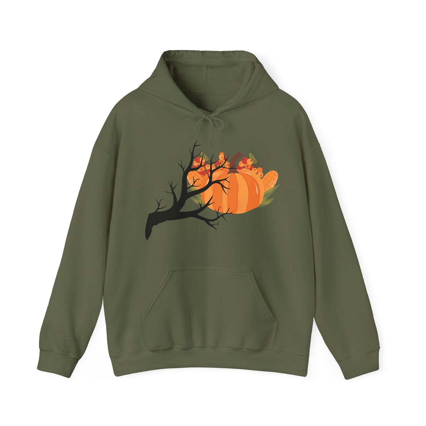 Pumpkin & Spiderweb Cozy Sweatshirt | Spooky Fall Hoodie | True North