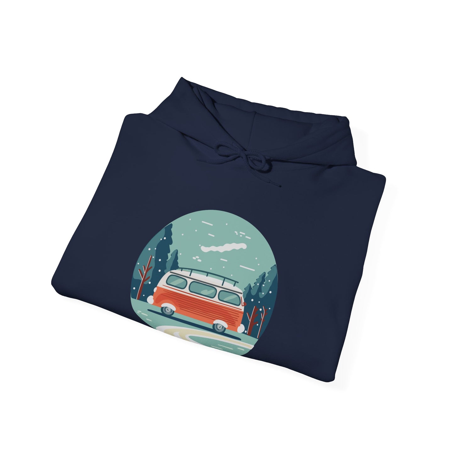 Cozy Retro Van Hoodie | Travel-Inspired, Chill Days | True North