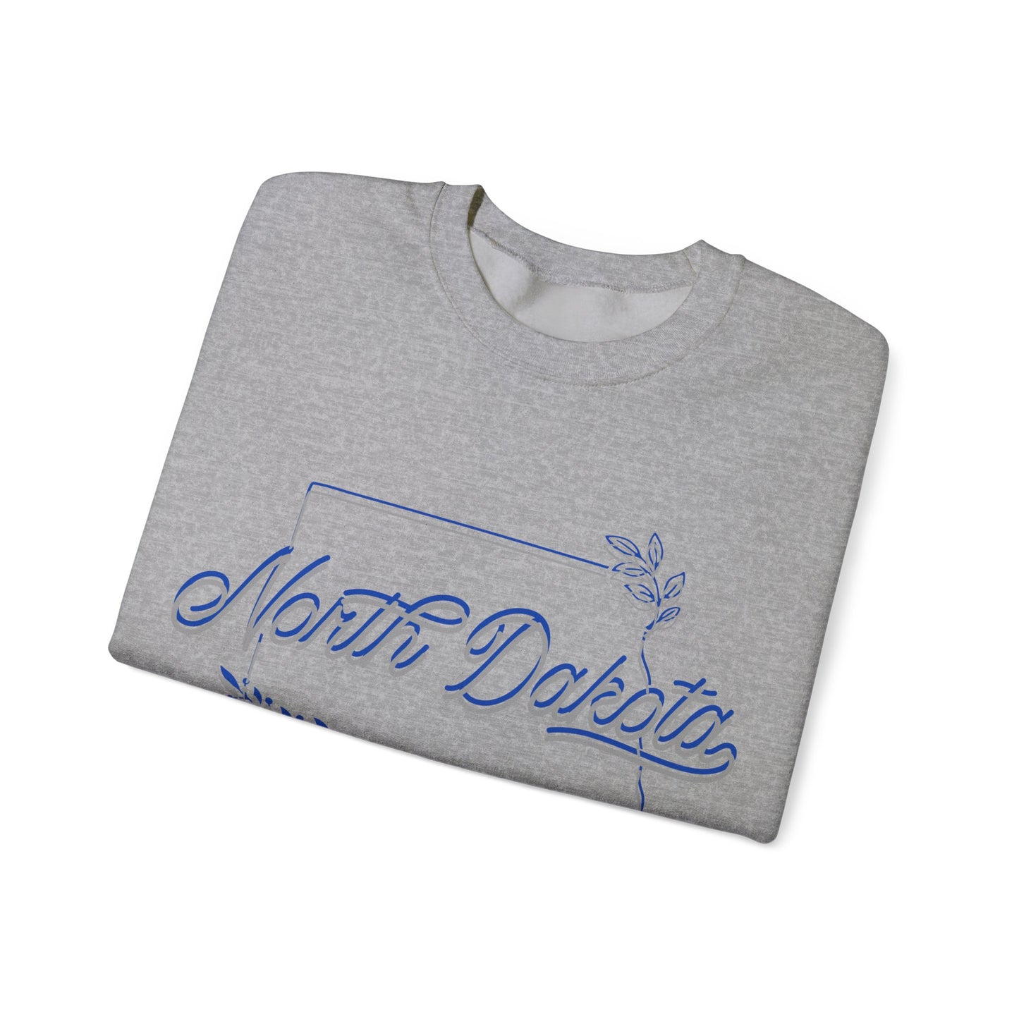 North Dakota Floral Crewneck Sweatshirt | State Pride Clothing | True North