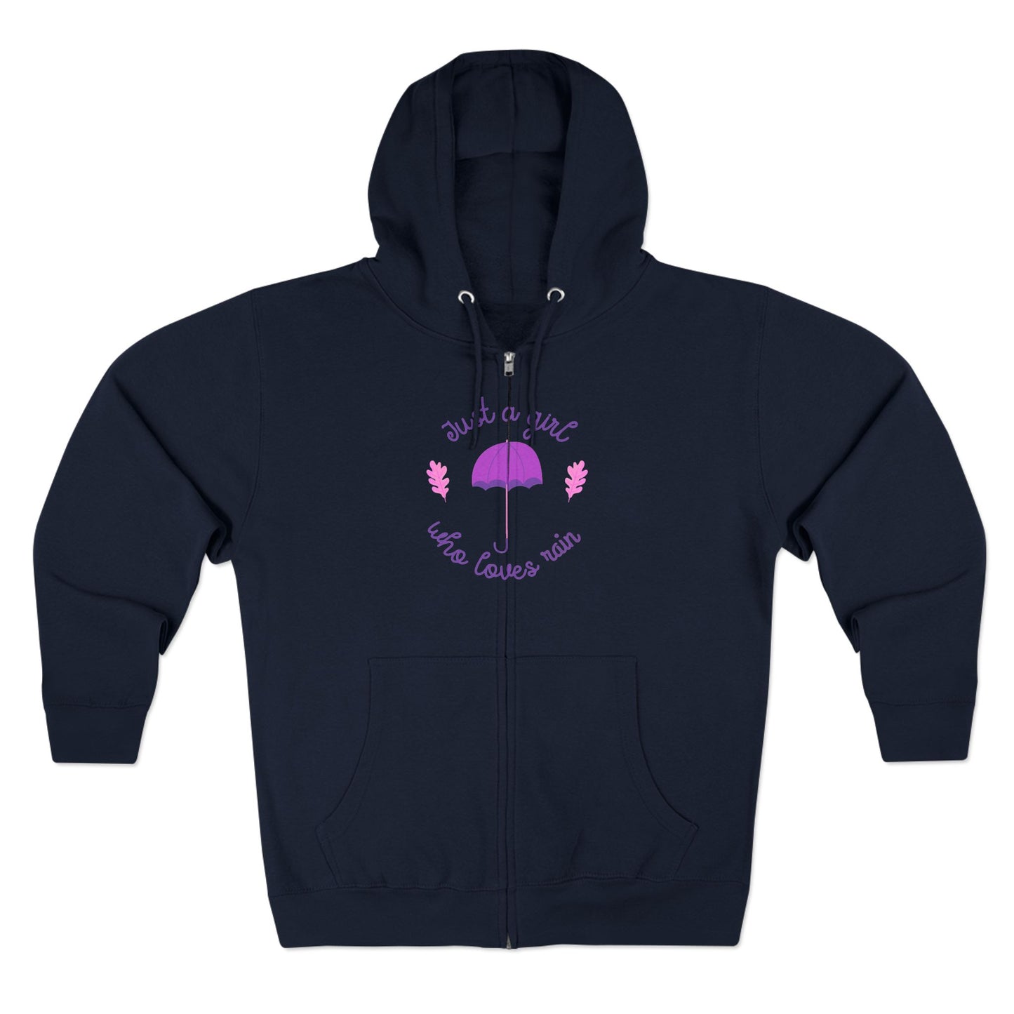Cozy Zip Hoodie with Umbrella Design | Comfortable Layering | True North