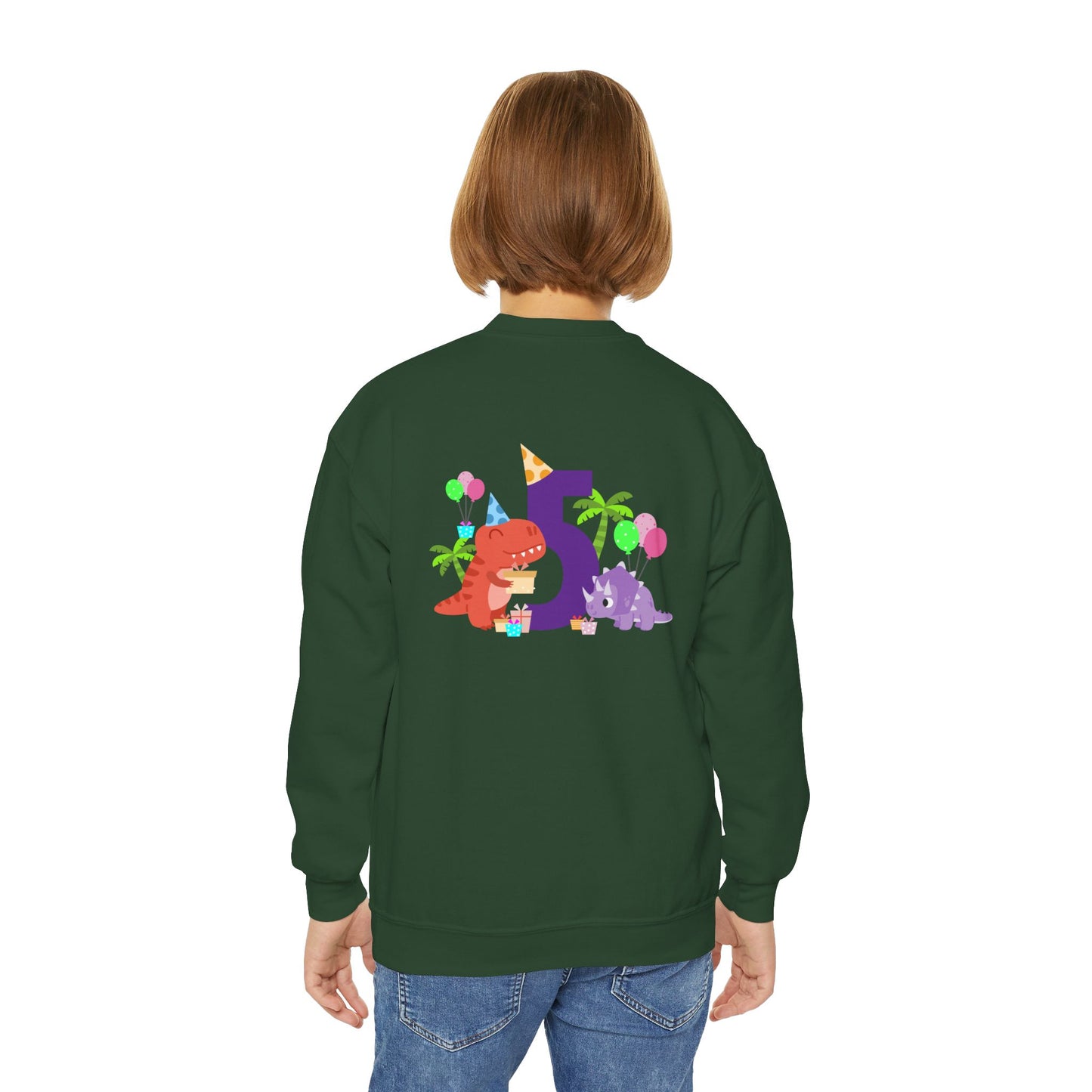 Colorful Fun Numbers and Dinosaurs Sweatshirt| Easygoing Style | True North