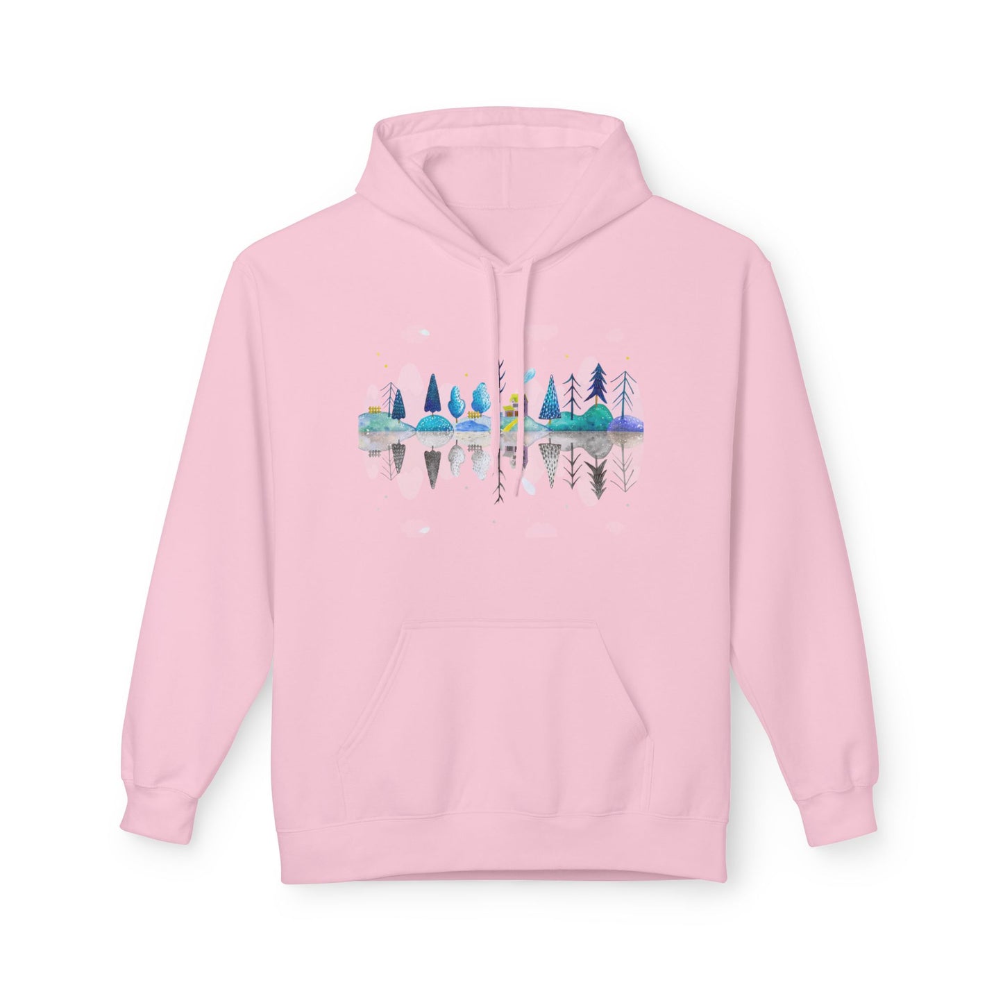 Cozy Nature-Inspired Fleece Hoodie | Inspirational Winter Apparel | True North