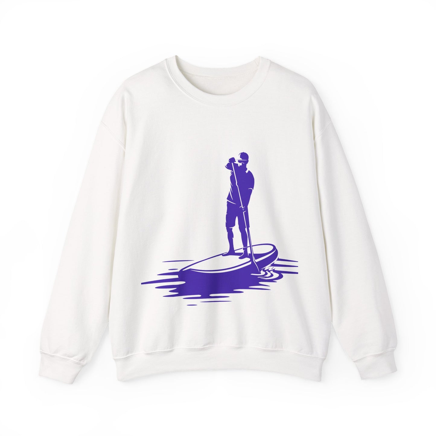 Paddle Boarder Crewneck Sweatshirt | Lightweight Pullover for Water Sports | True North