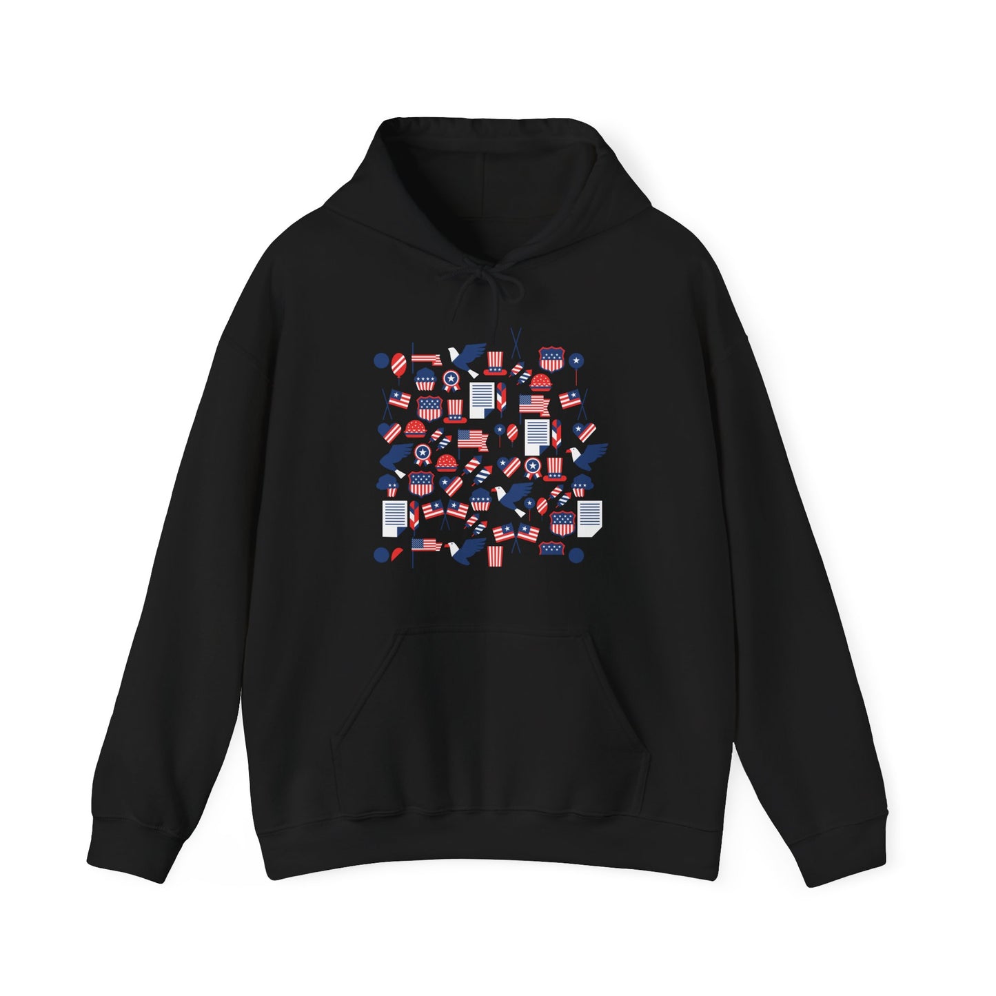 Patriotic Hooded Sweatshirt | USA-Themed Cozy Layer | True North