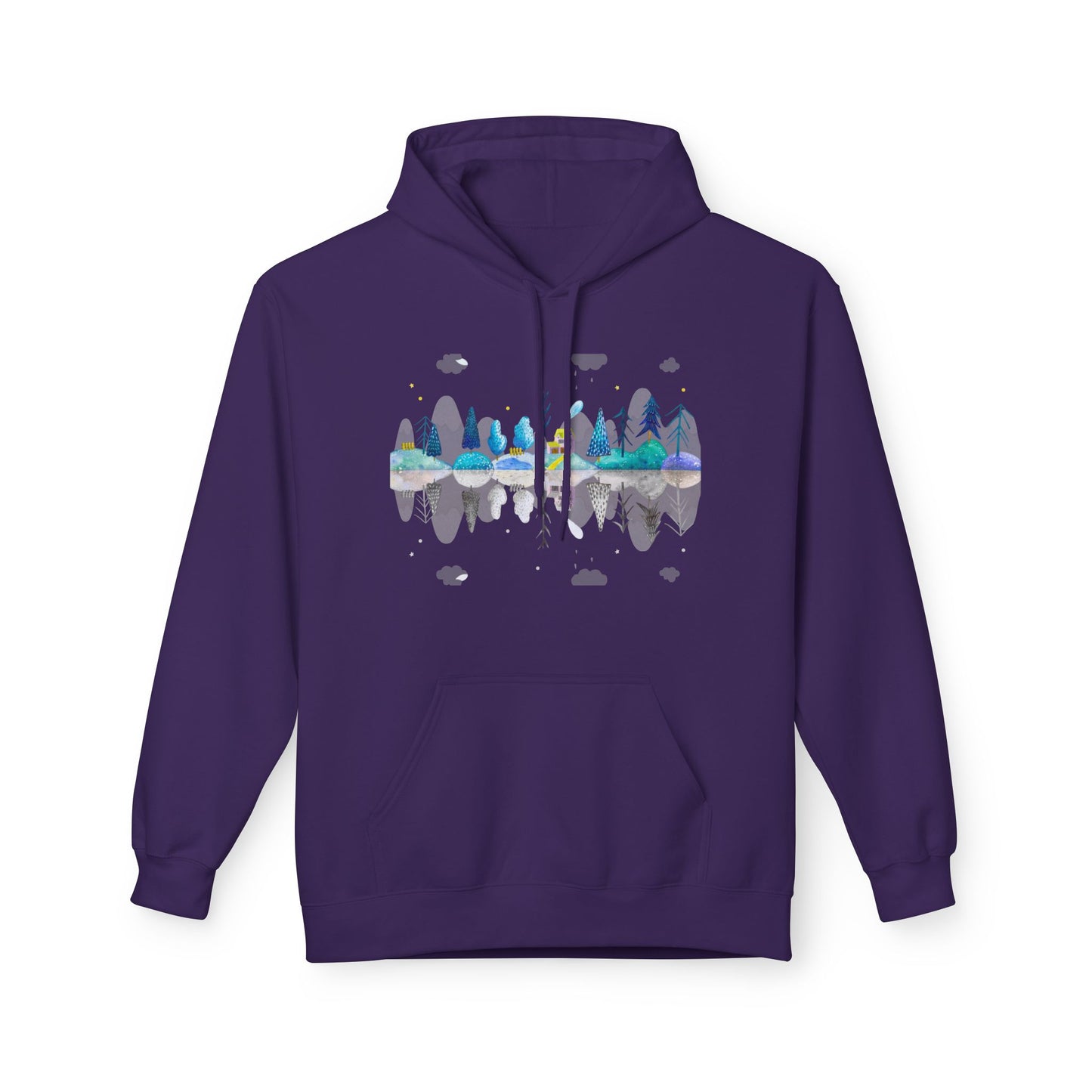 Cozy Nature-Inspired Fleece Hoodie | Inspirational Winter Apparel | True North