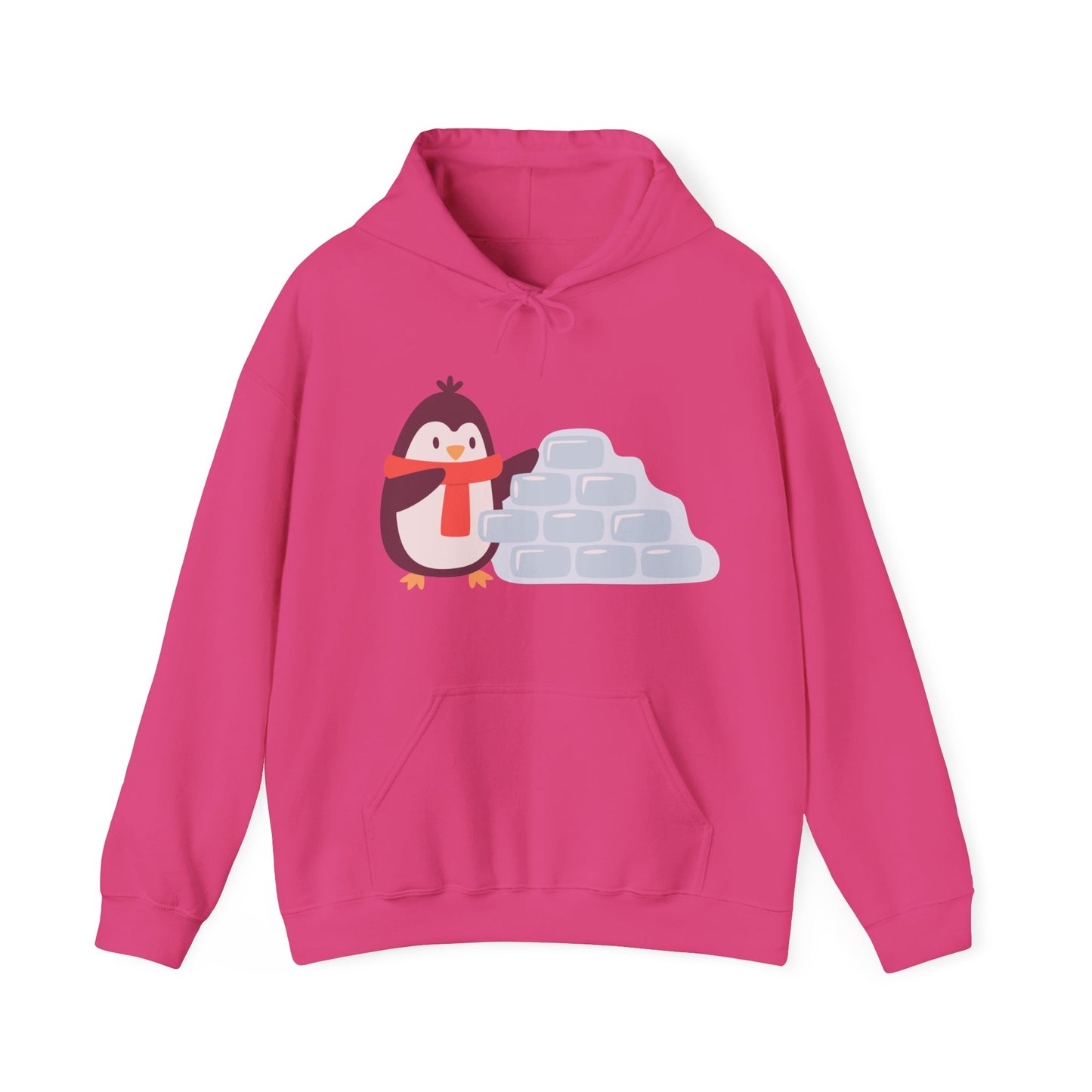 Cozy Penguin Hoodie | Winter Sweatshirt with Cute Holiday Theme | True North