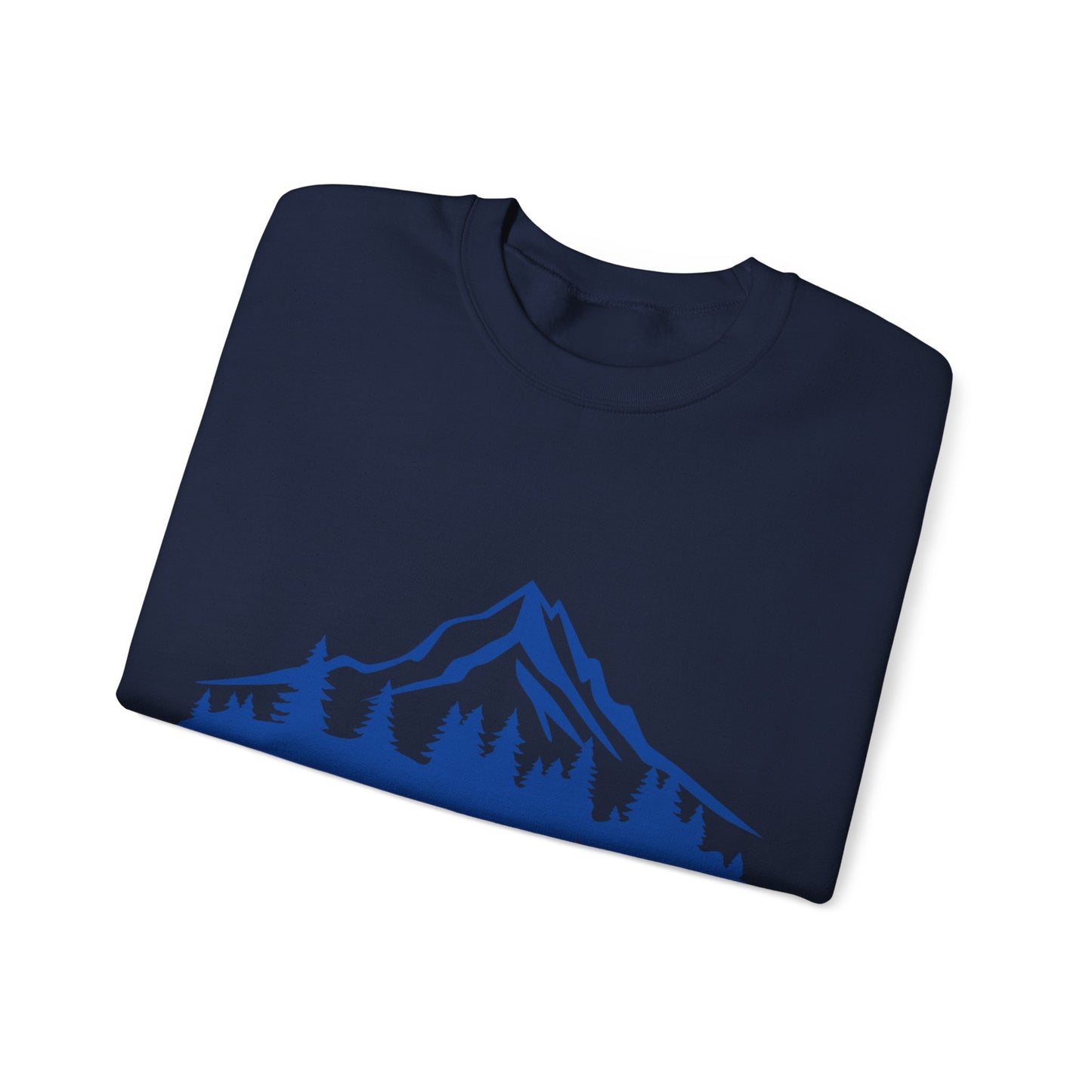 Nature-Inspired Graphic Crewneck Sweatshirt | Cozy Mountain Pullover | True North