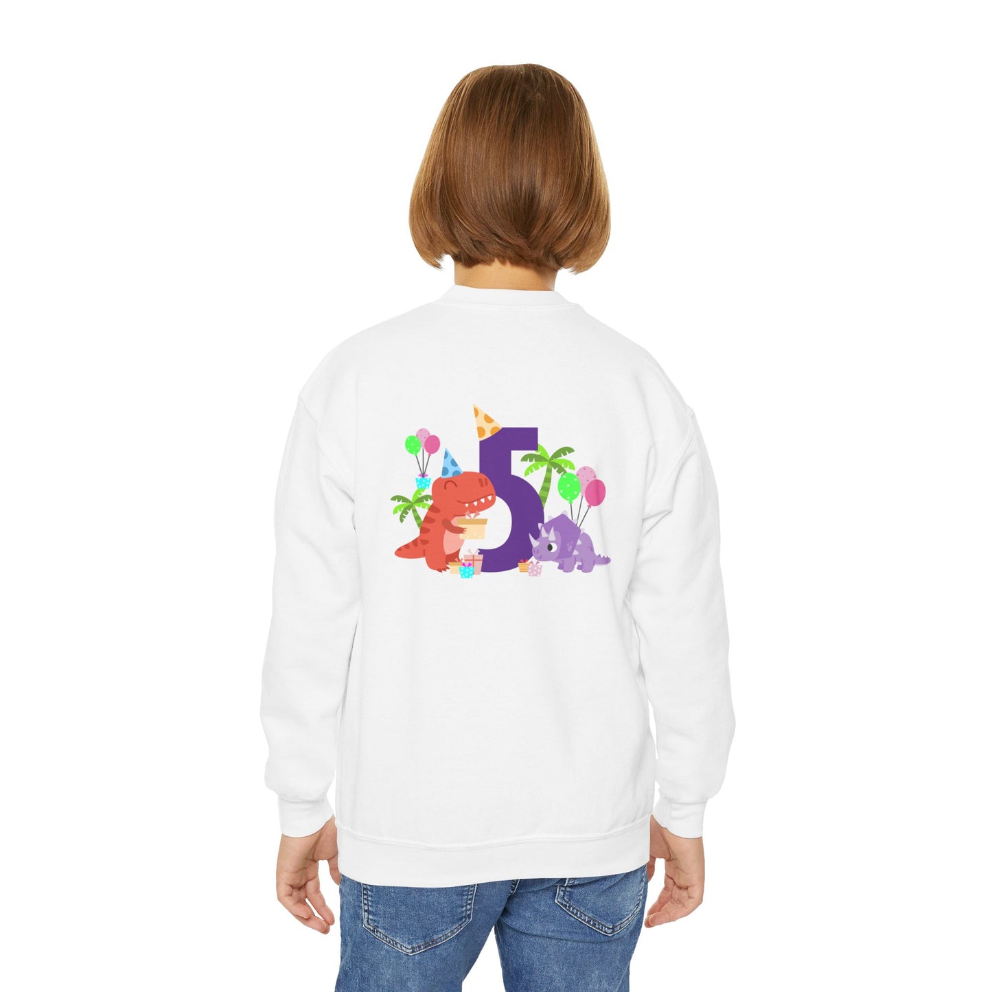 Colorful Fun Numbers and Dinosaurs Sweatshirt| Easygoing Style | True North