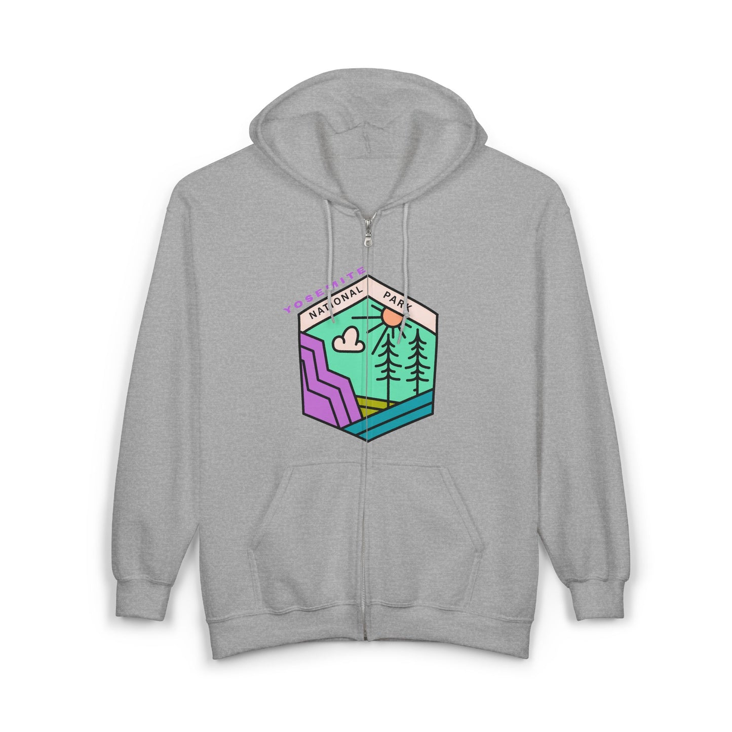 Yosemite National Park Full Zip Hoodie | Nature Lover Apparel | True North