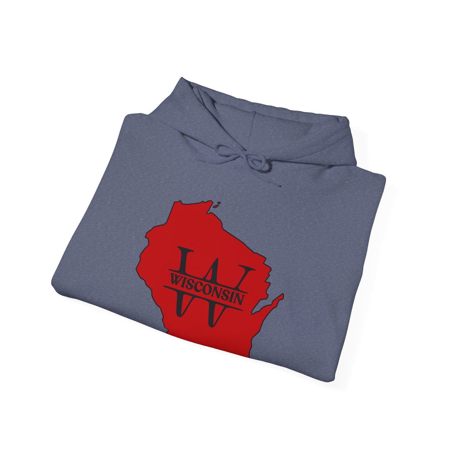 Wisconsin State Outline Hoodie Men/Unisex | Soft Fabric | True North